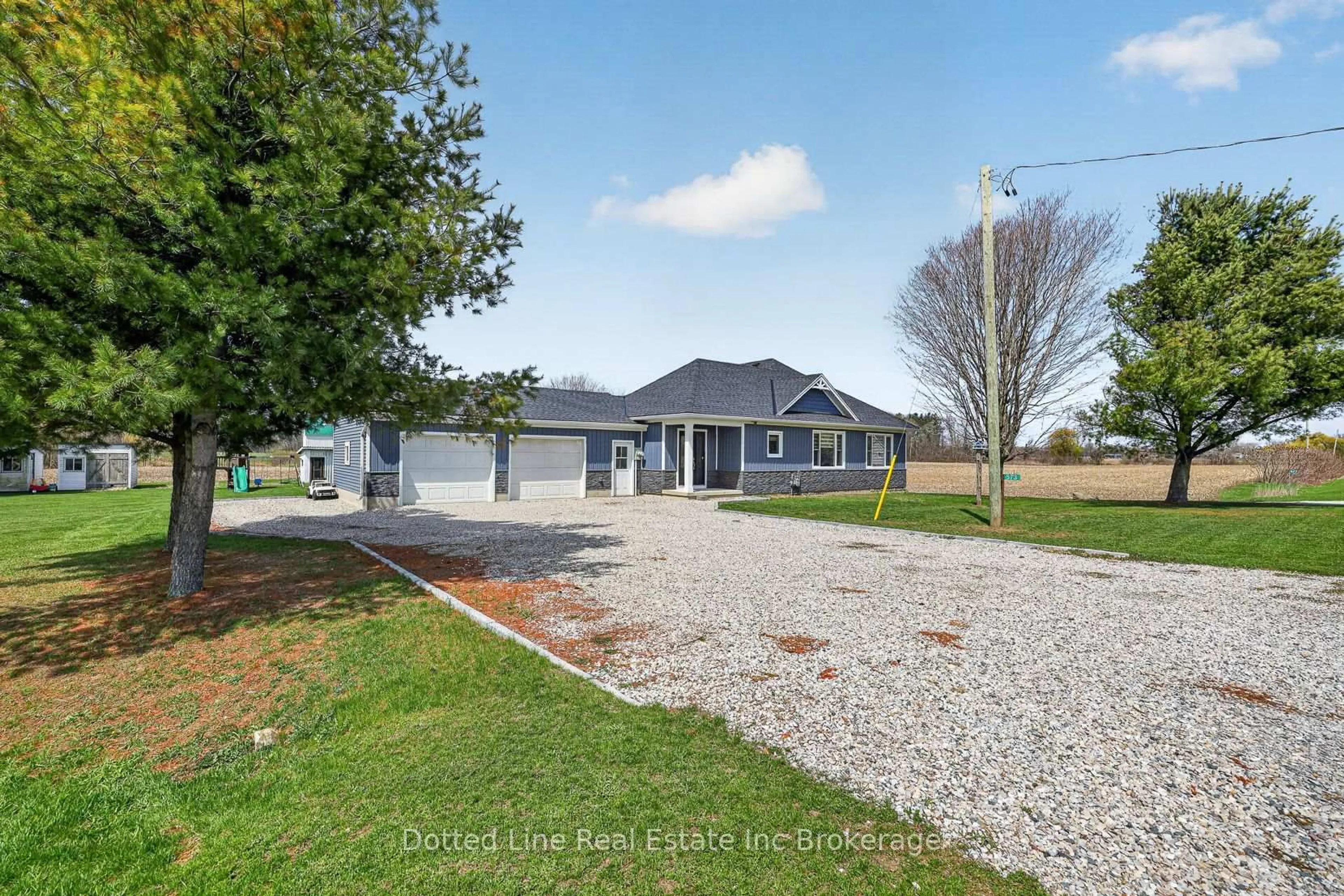 A pic from outside/outdoor area/front of a property/back of a property/a pic from drone, street for 573 Norfolk County Rd 28 Rd, Norfolk Ontario N0E 1G0