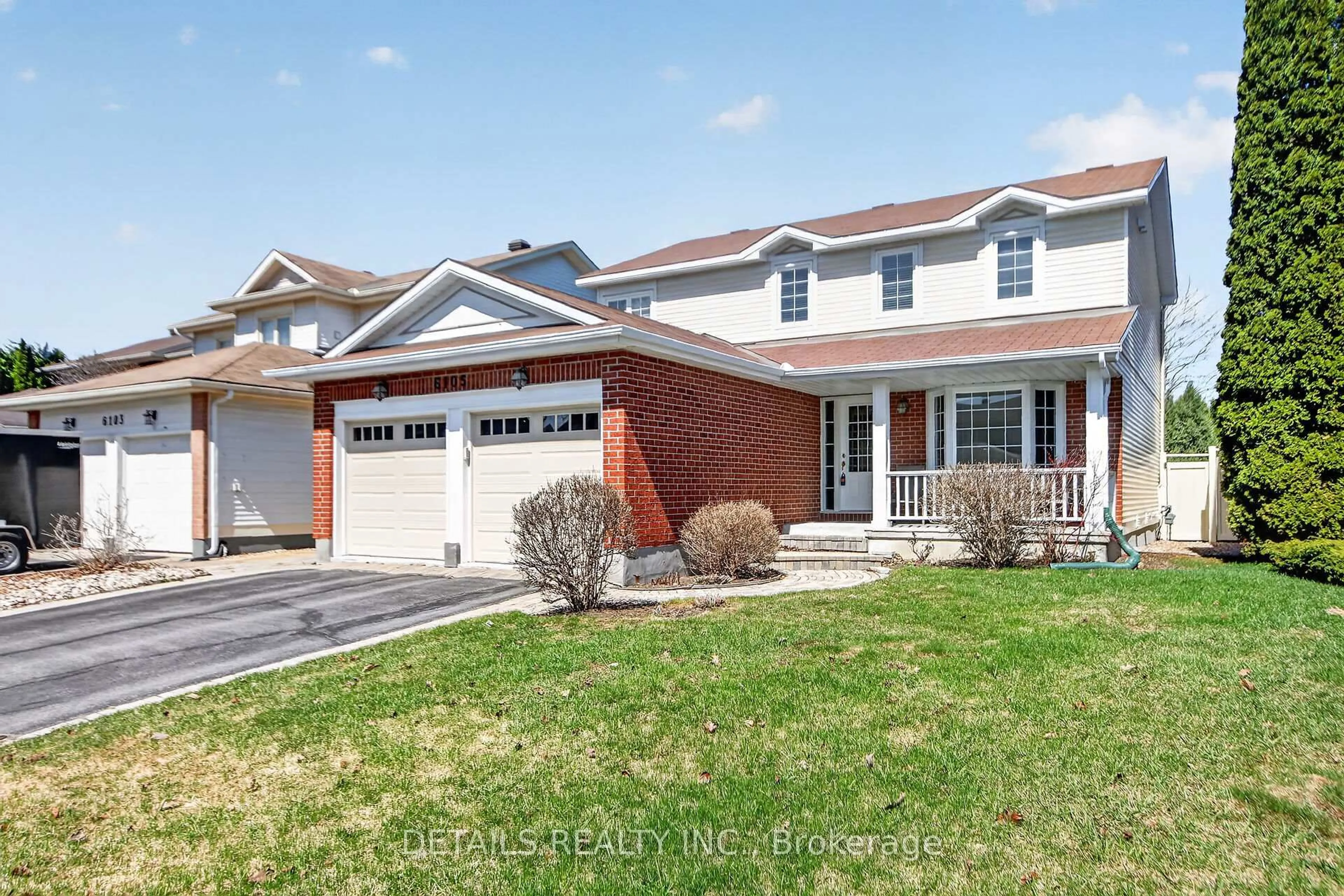 Home with brick exterior material, street for 6105 Lariviere Cres, Orleans Ontario K1W 1C6