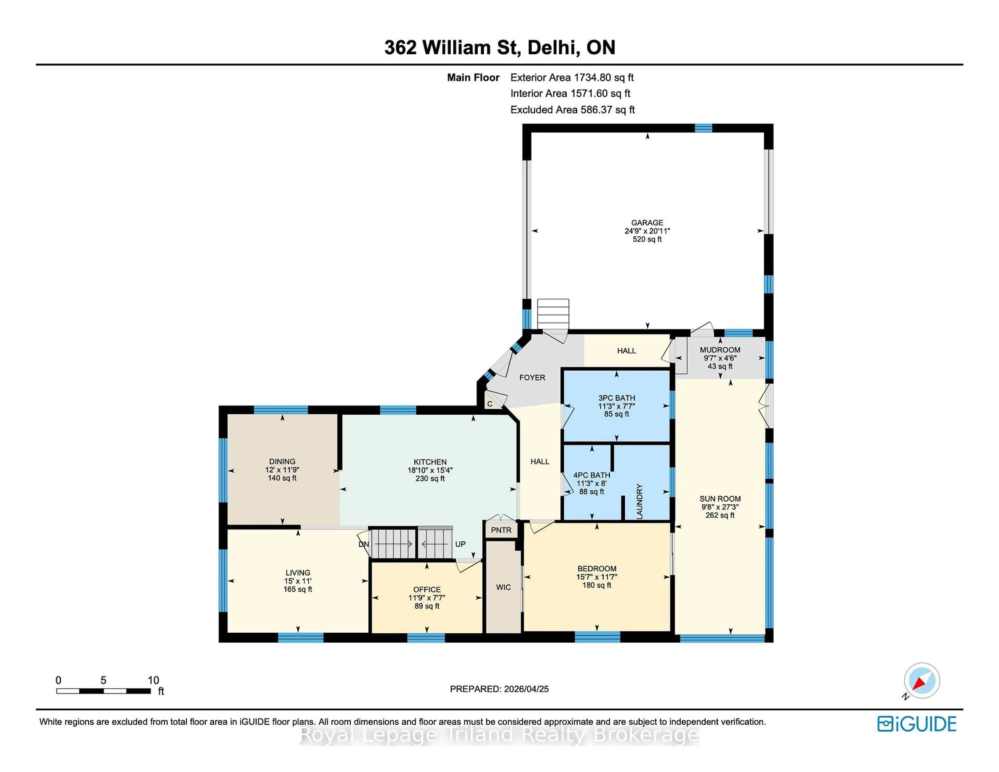 Floor plan for 362 William St, Norfolk Ontario N4B 2X3