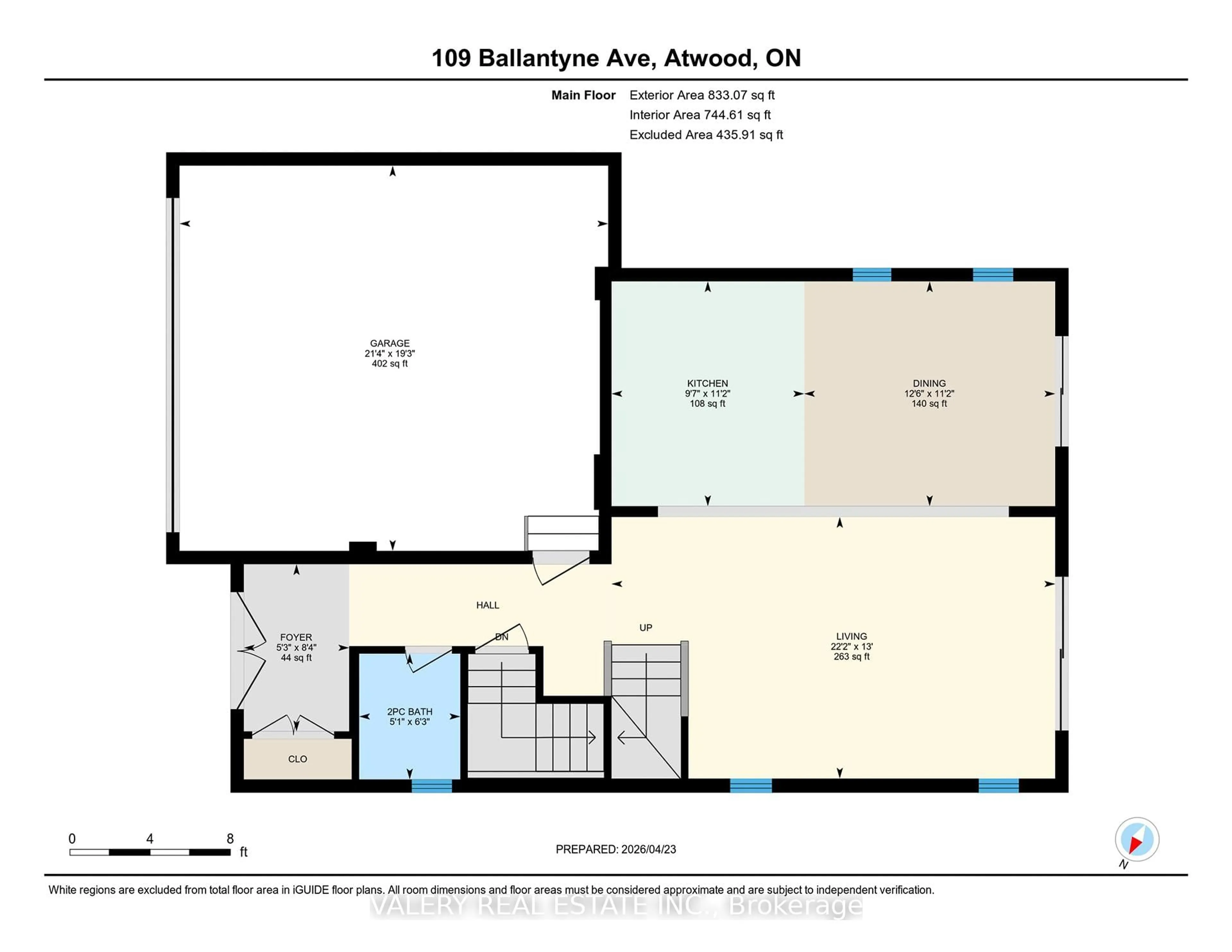 Floor plan for 109 Ballantyne Ave, North Perth Ontario N0G 1B0