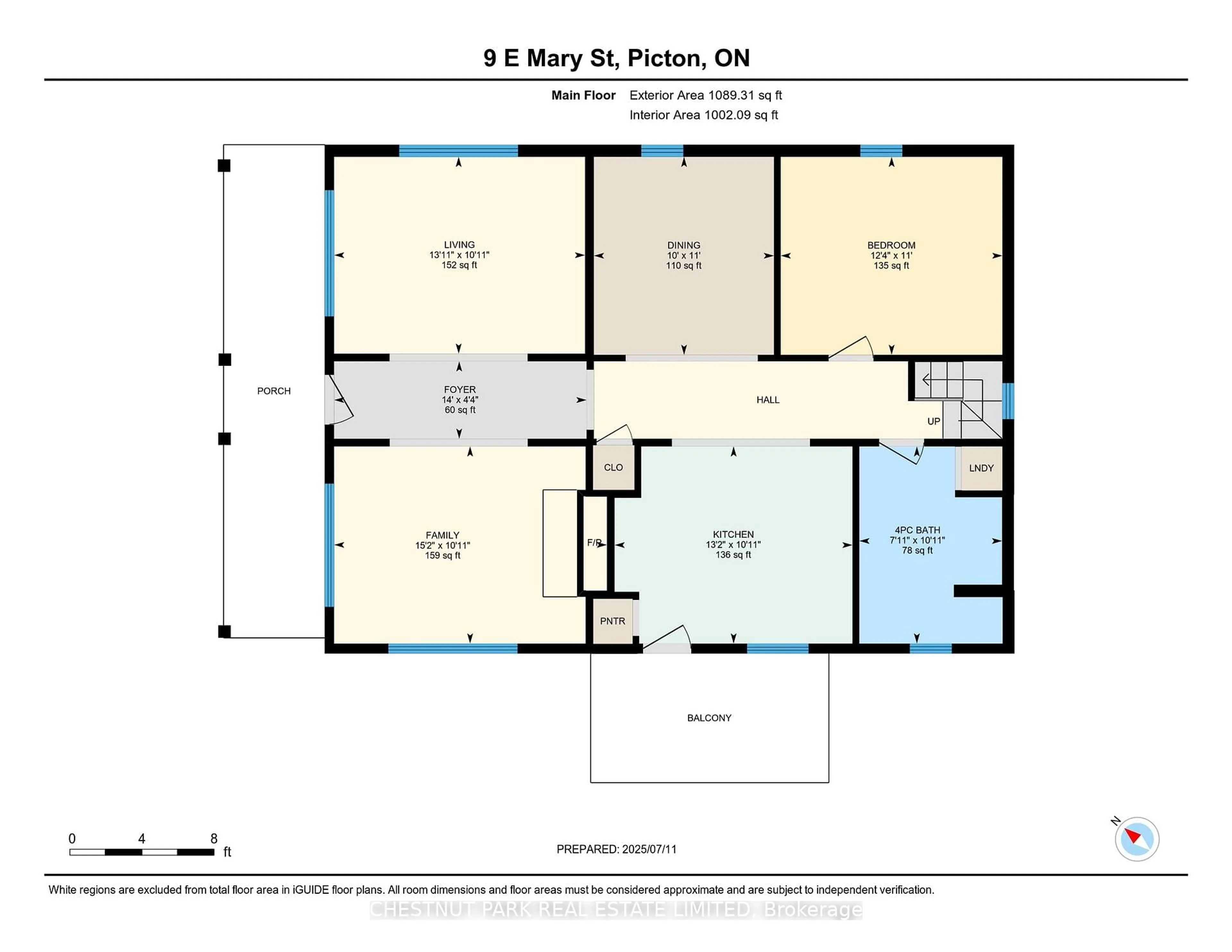 Floor plan for 9 East Mary St, Prince Edward County Ontario K0K 2T0