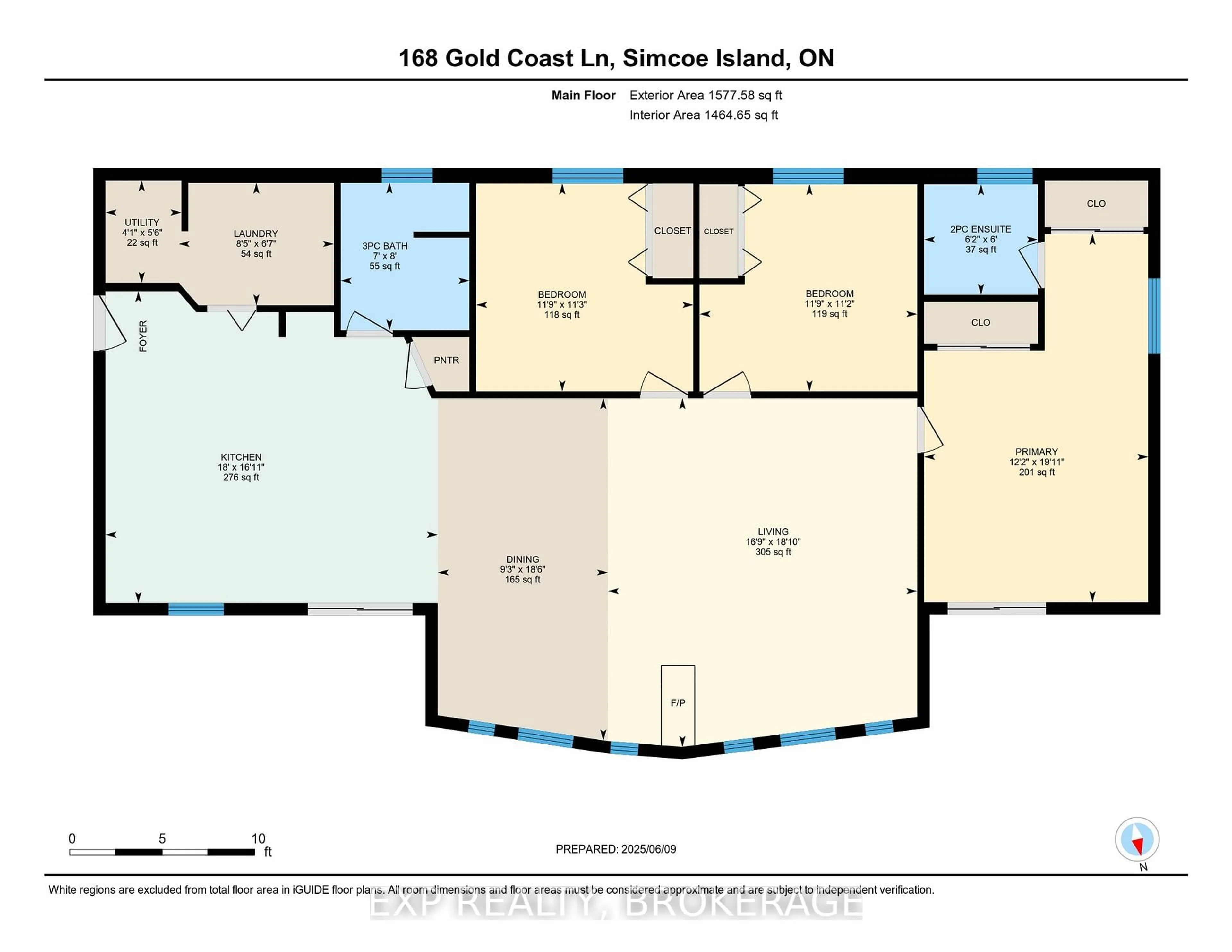 Floor plan for 168B GOLD COAST Lane, Wolfe Island Ontario K0H 2Y0