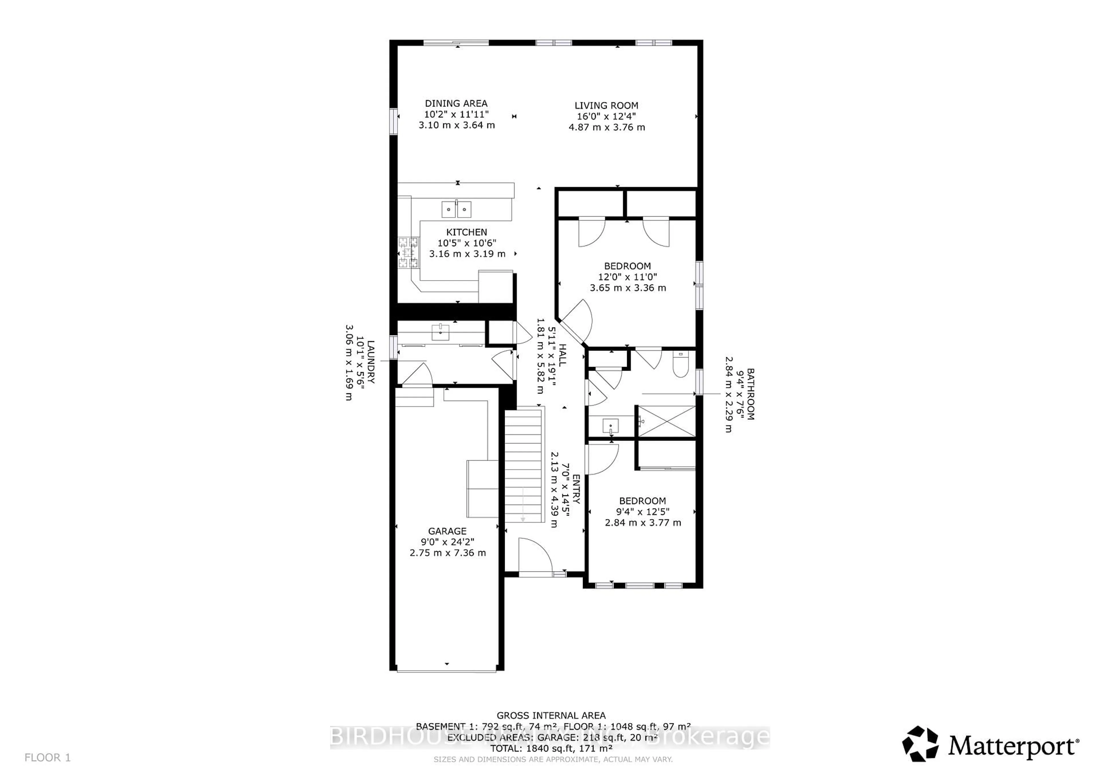 Floor plan for 316 Blacksmith Way, Peterborough Ontario K9L 0B5