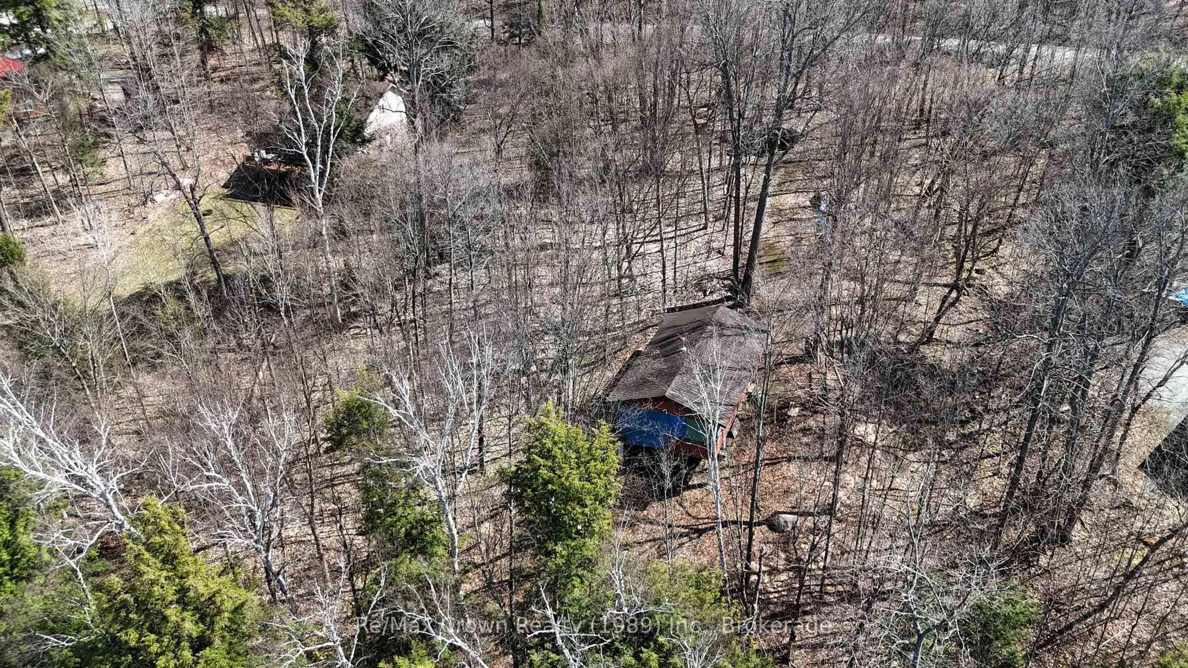A pic from outside/outdoor area/front of a property/back of a property/a pic from drone, forest/trees view for 292 Everett Dr, Parry Sound Remote Area Ontario P0H 2R0