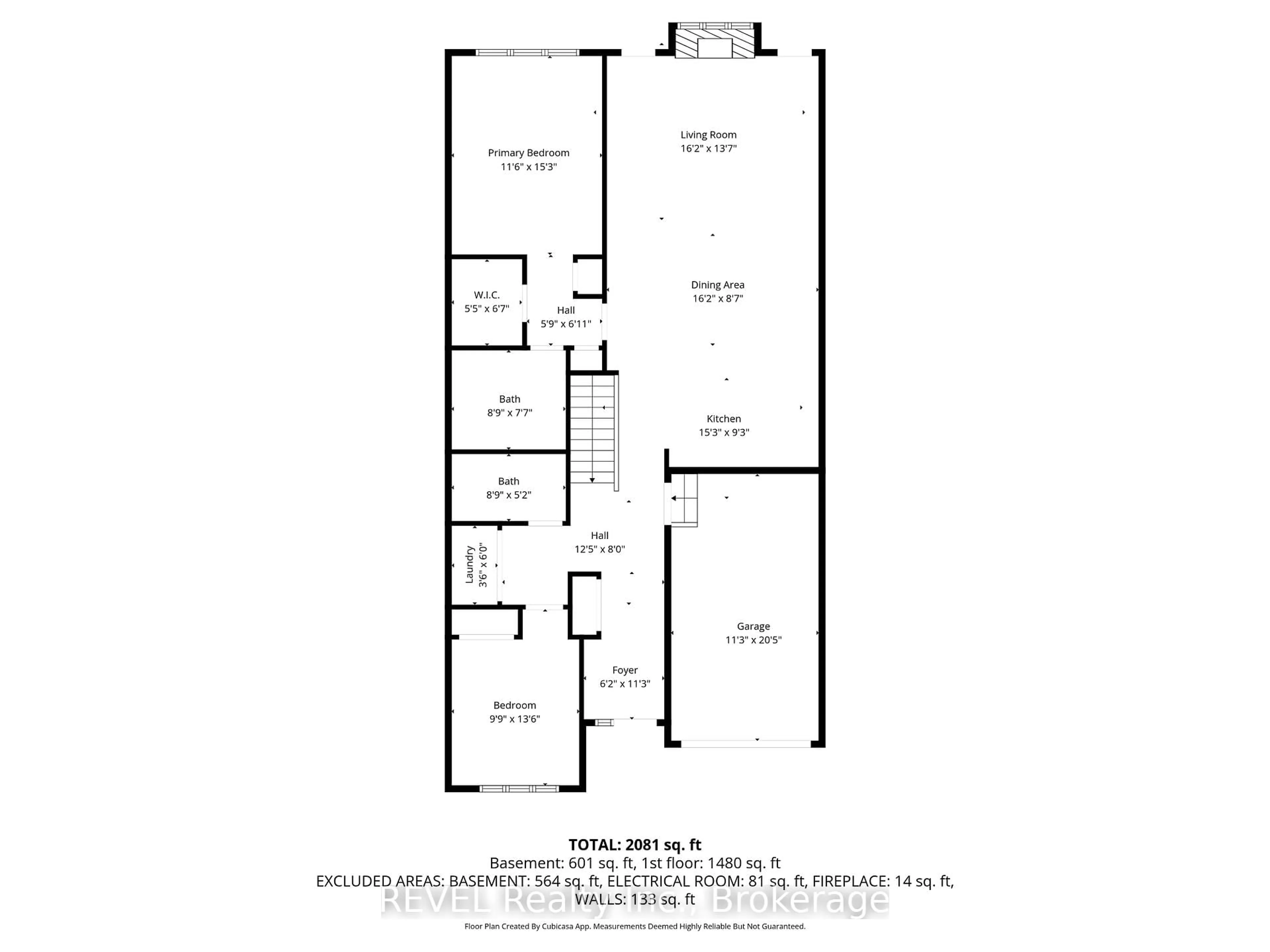 Floor plan for 605 WELLAND Ave #3, St. Catharines Ontario L2M 7Z7