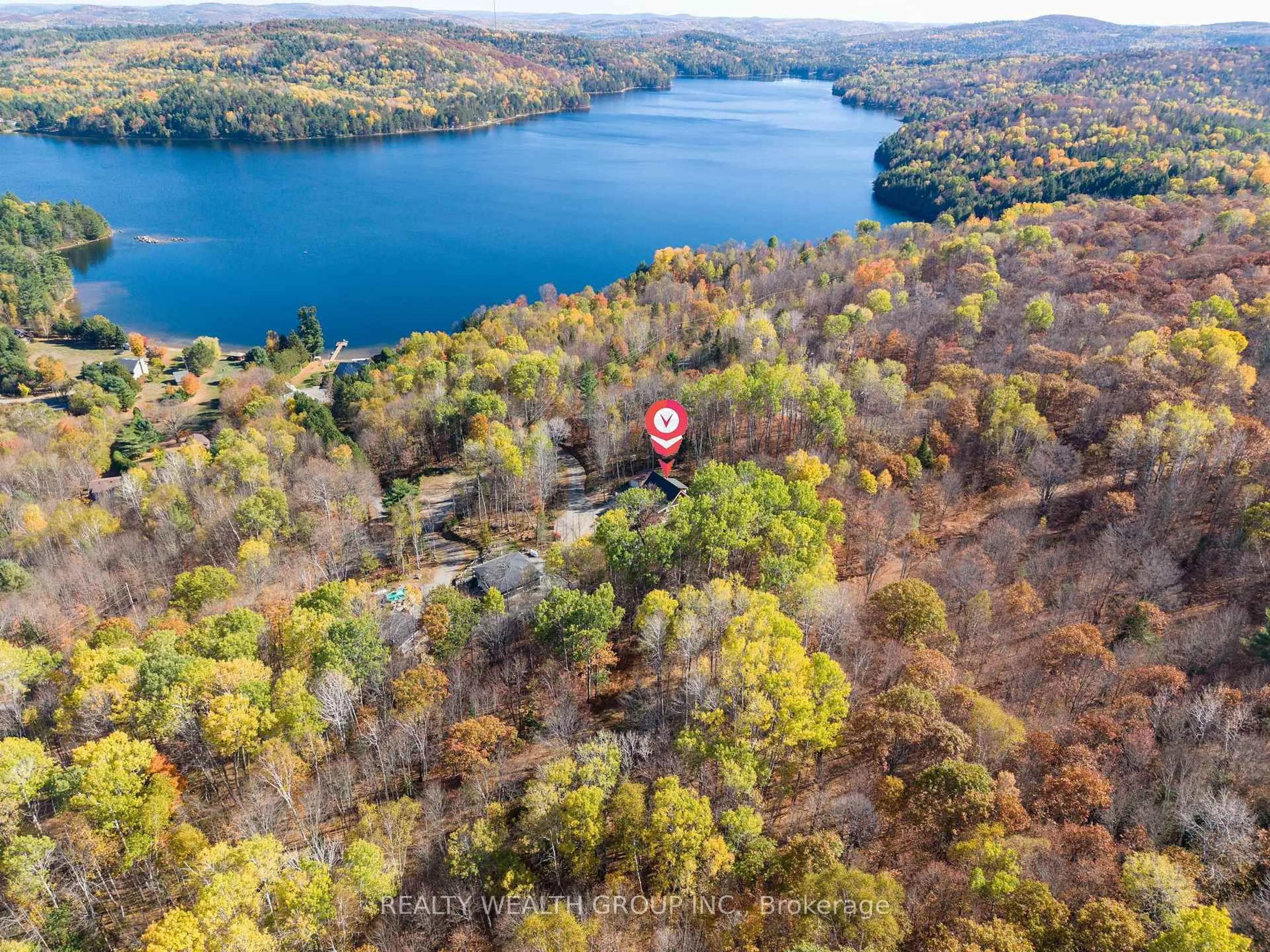 A pic from outside/outdoor area/front of a property/back of a property/a pic from drone, water/lake/river/ocean view for 684 Mitchell Rd, Barry's Bay Ontario K0J 1B0
