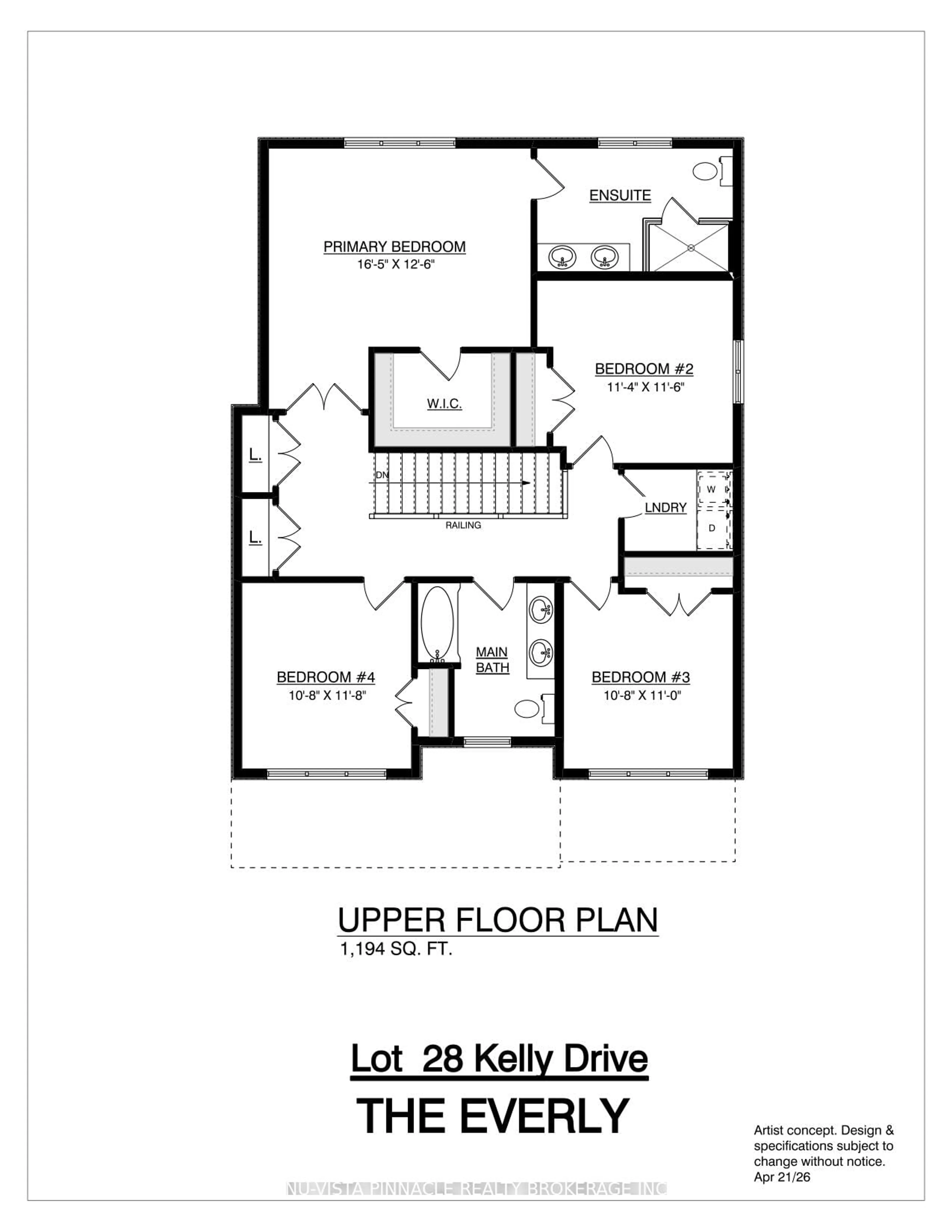 Floor plan for 15 Kelly Dr, Zorra Ontario N0M 2M0