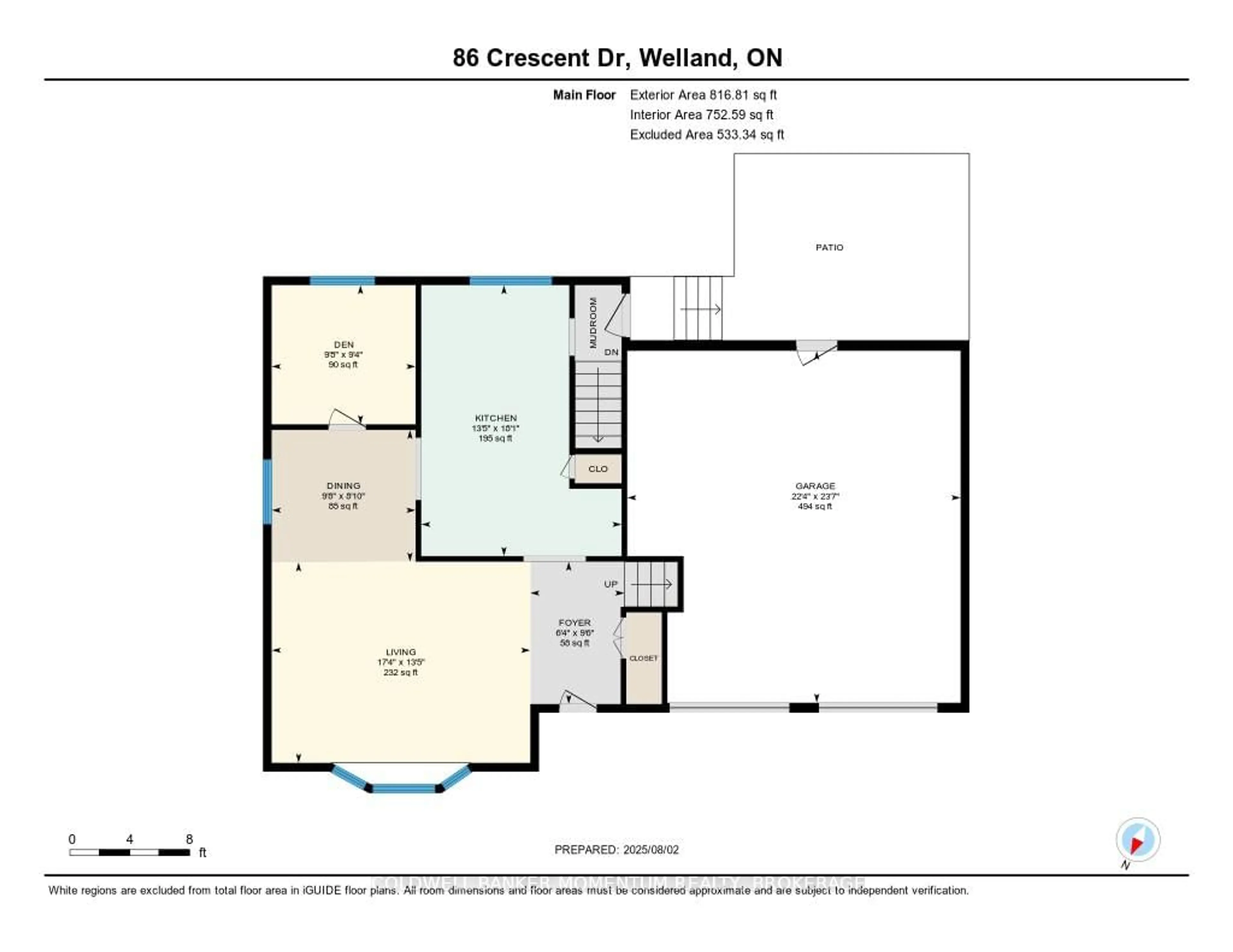 Floor plan for 86 Crescent Dr, Welland Ontario L3B 2X3