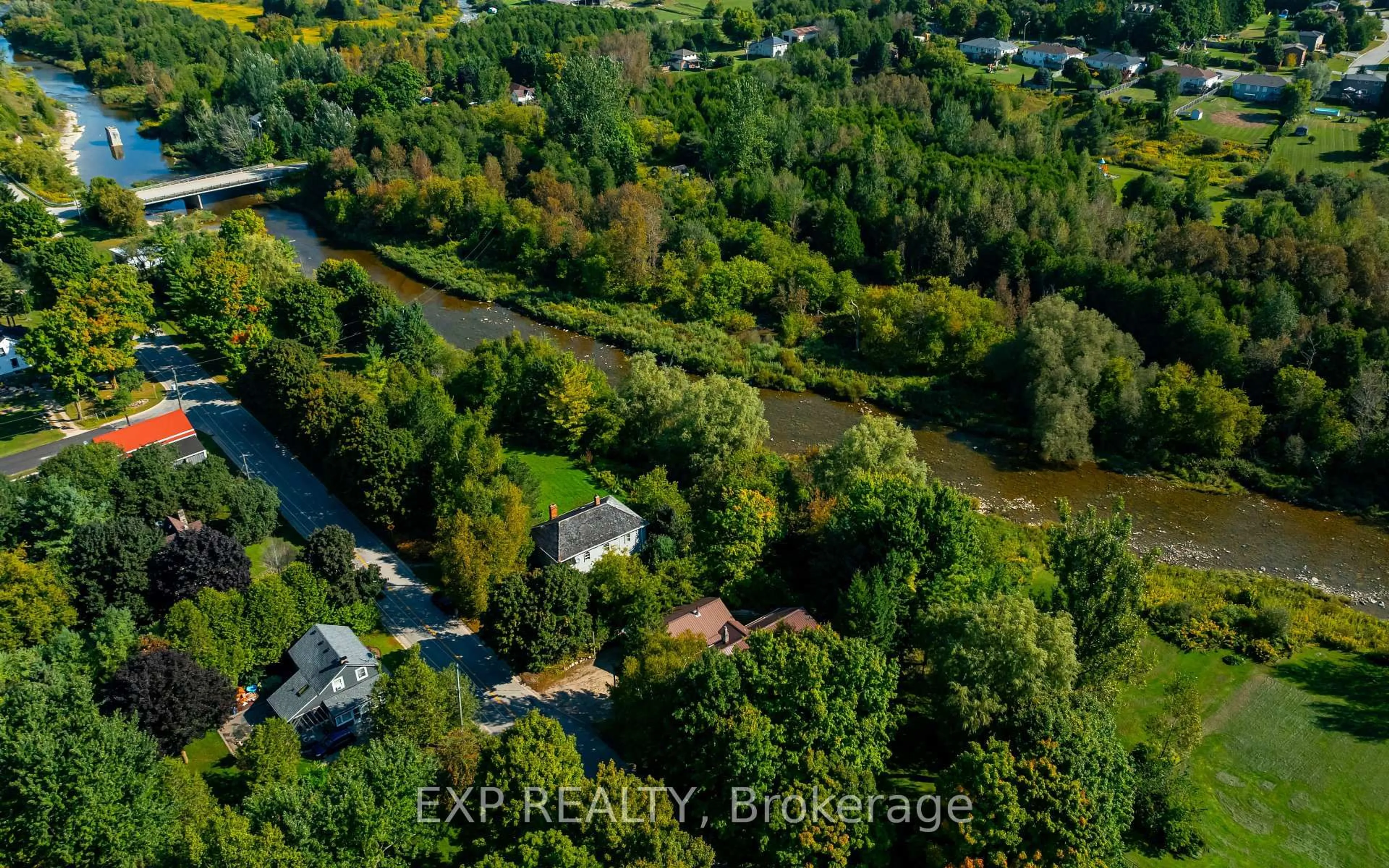 A pic from outside/outdoor area/front of a property/back of a property/a pic from drone, water/lake/river/ocean view for 16 Mill St, Amaranth Ontario L9W 3Z3