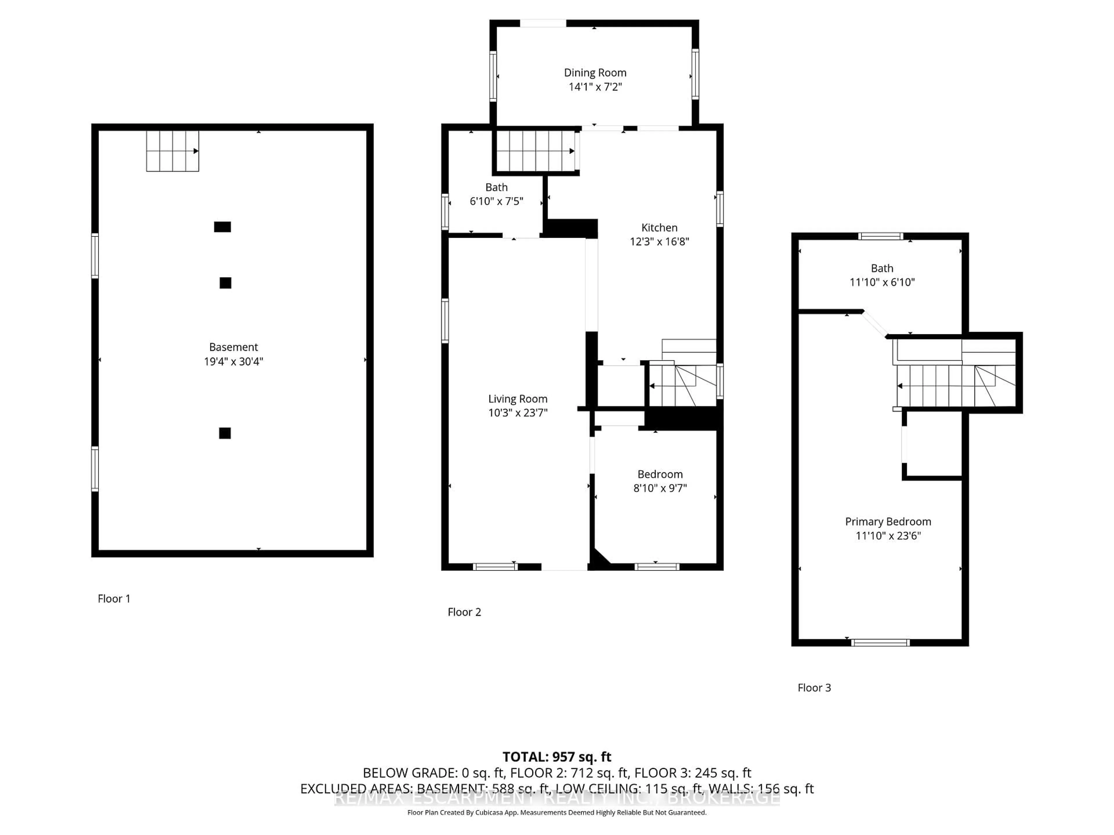 Floor plan for 25 Mckinstry St, Hamilton Ontario L8L 6C2