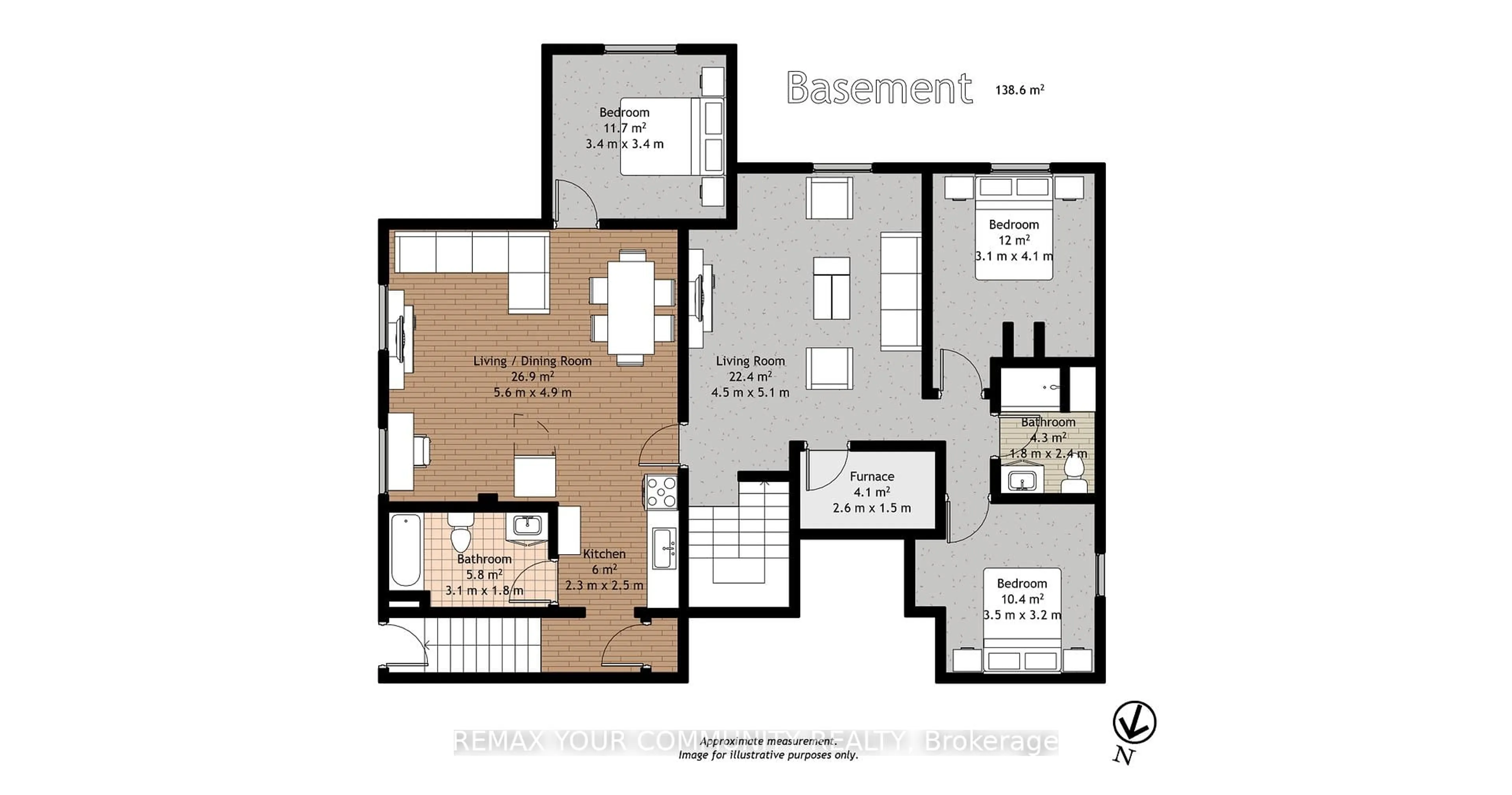 Floor plan for 8 Champlain Blvd, Kawartha Lakes Ontario K9V 0H9