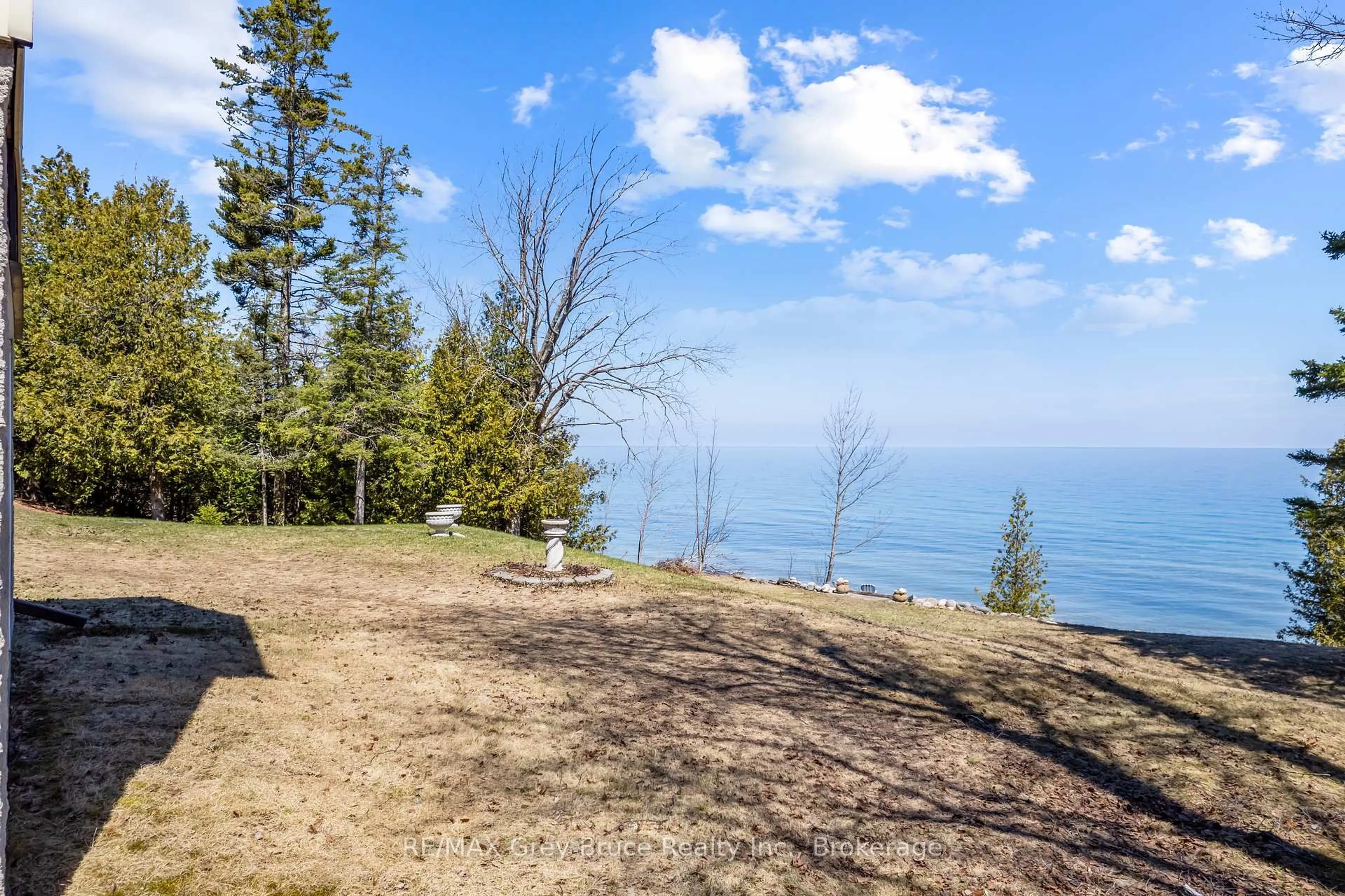 A pic from outside/outdoor area/front of a property/back of a property/a pic from drone, water/lake/river/ocean view for 102 Carter Rd, Northern Bruce Peninsula Ontario N0H 1W0