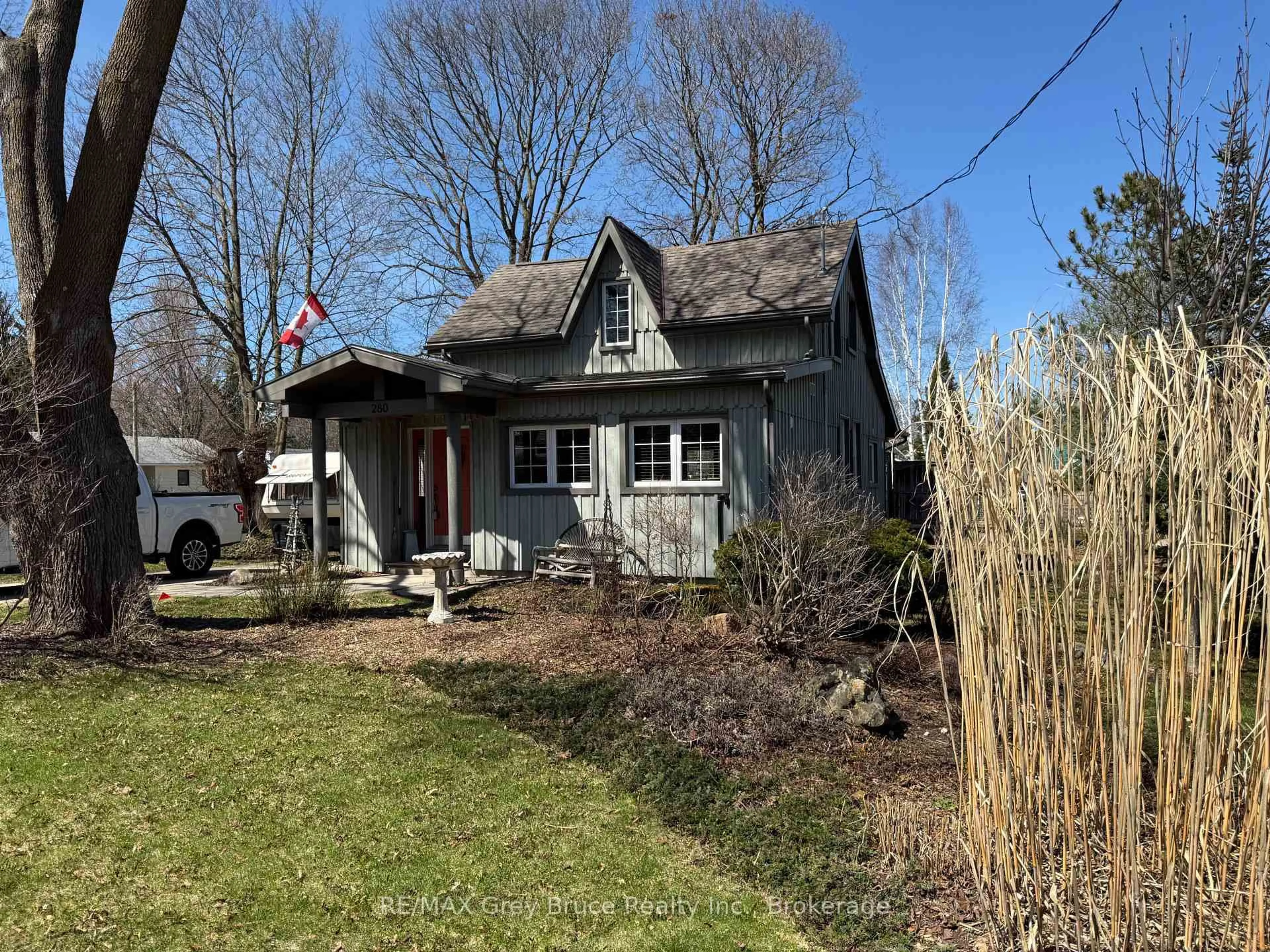 A pic from outside/outdoor area/front of a property/back of a property/a pic from drone, street for 280 Mary St, South Bruce Peninsula Ontario N0H 2T0