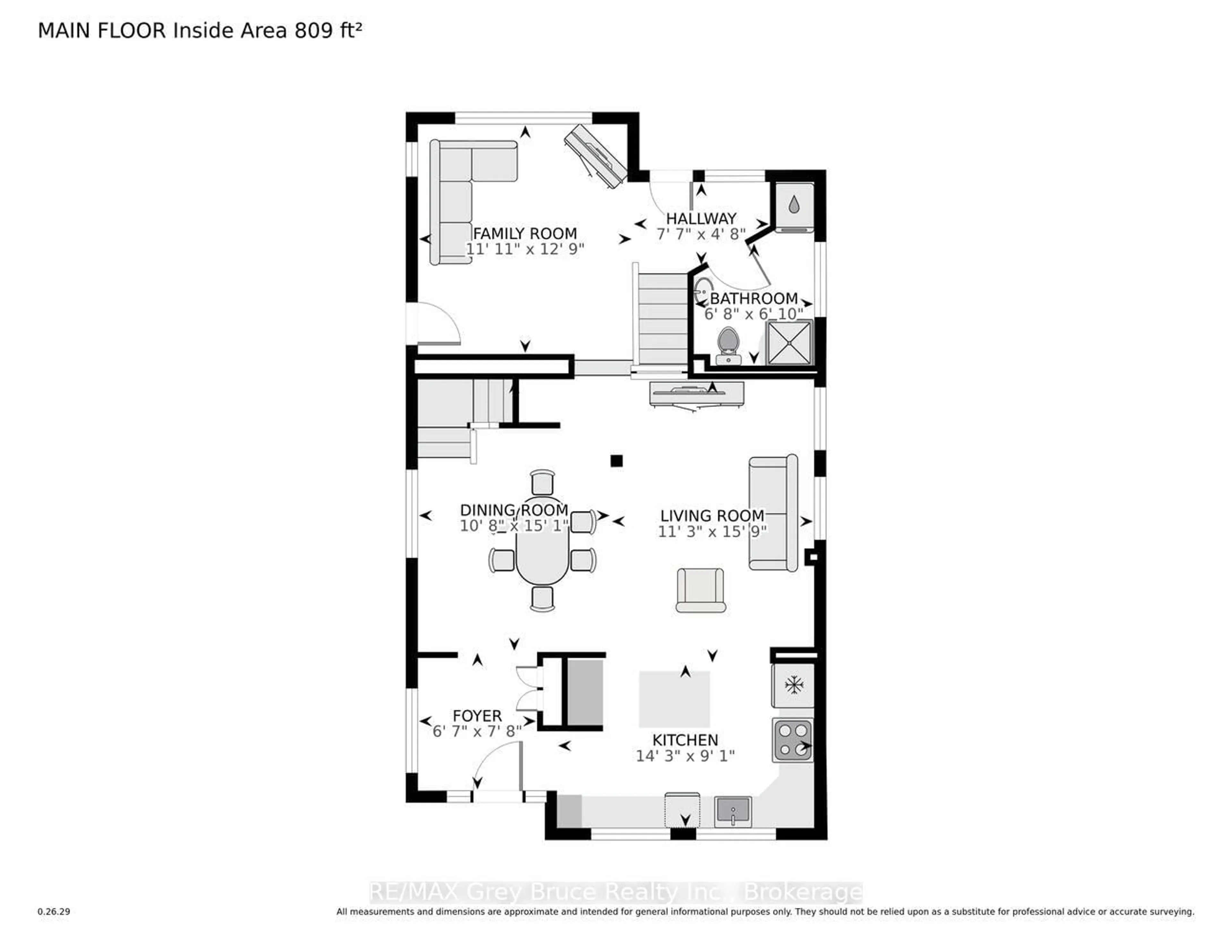 Floor plan for 280 Mary St, South Bruce Peninsula Ontario N0H 2T0
