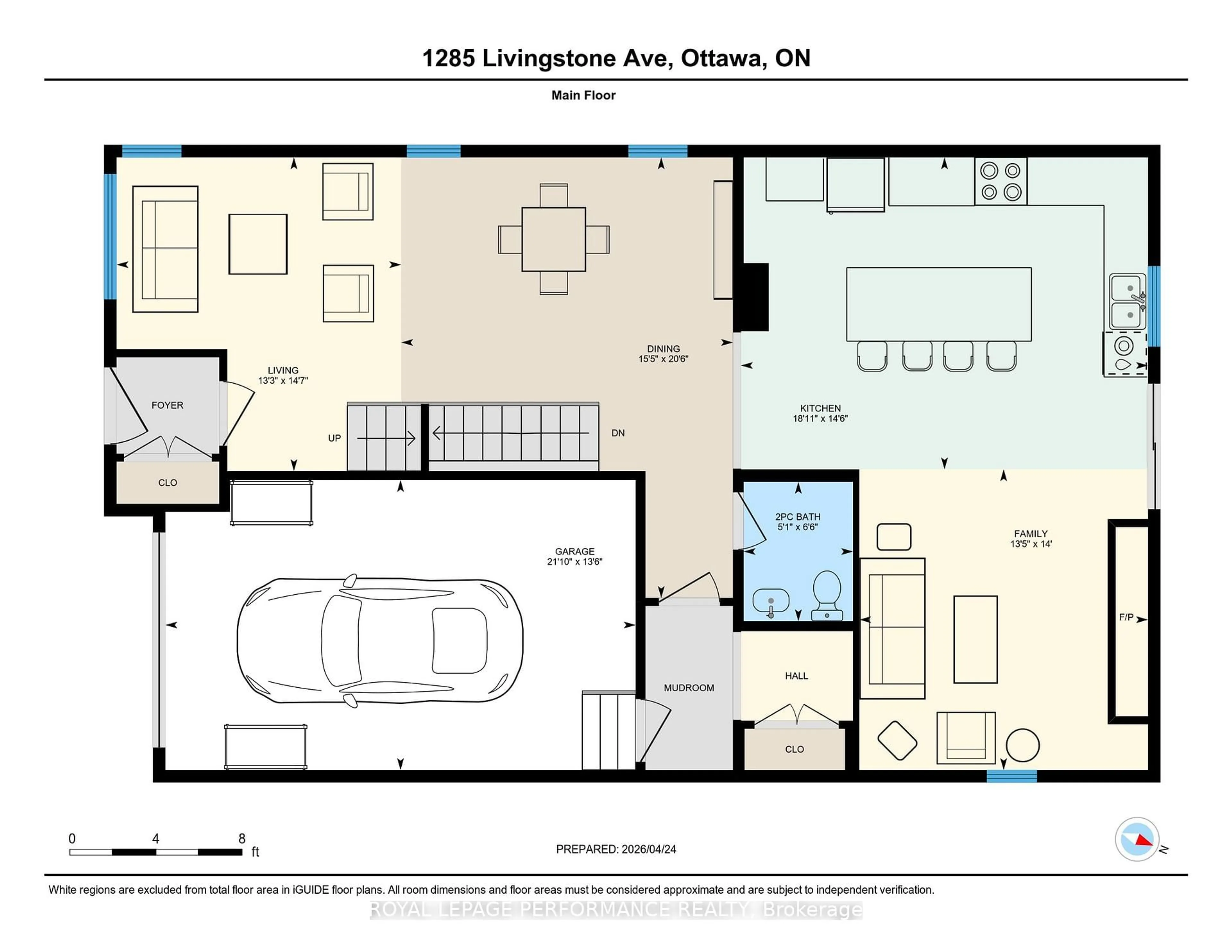 Floor plan for 1285 Livingstone Ave, Ottawa Ontario K1H 7P7