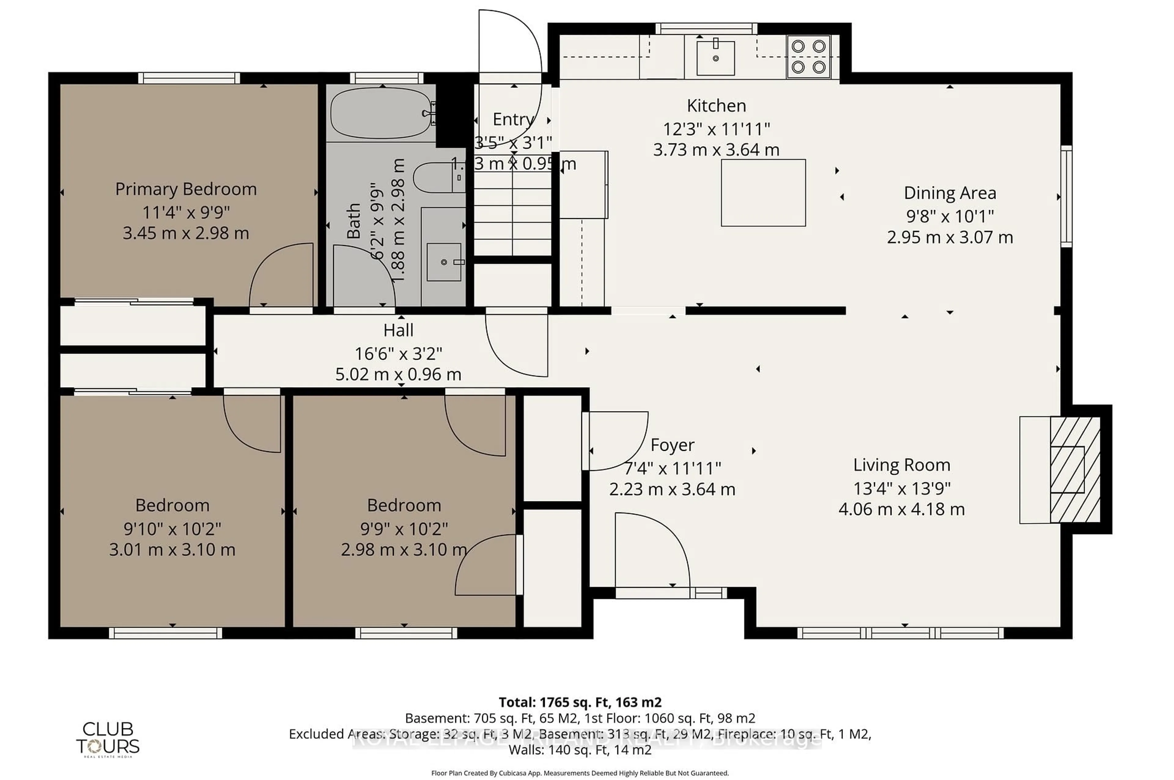 Floor plan for 305 Stephen St, London South Ontario N6K 2N2