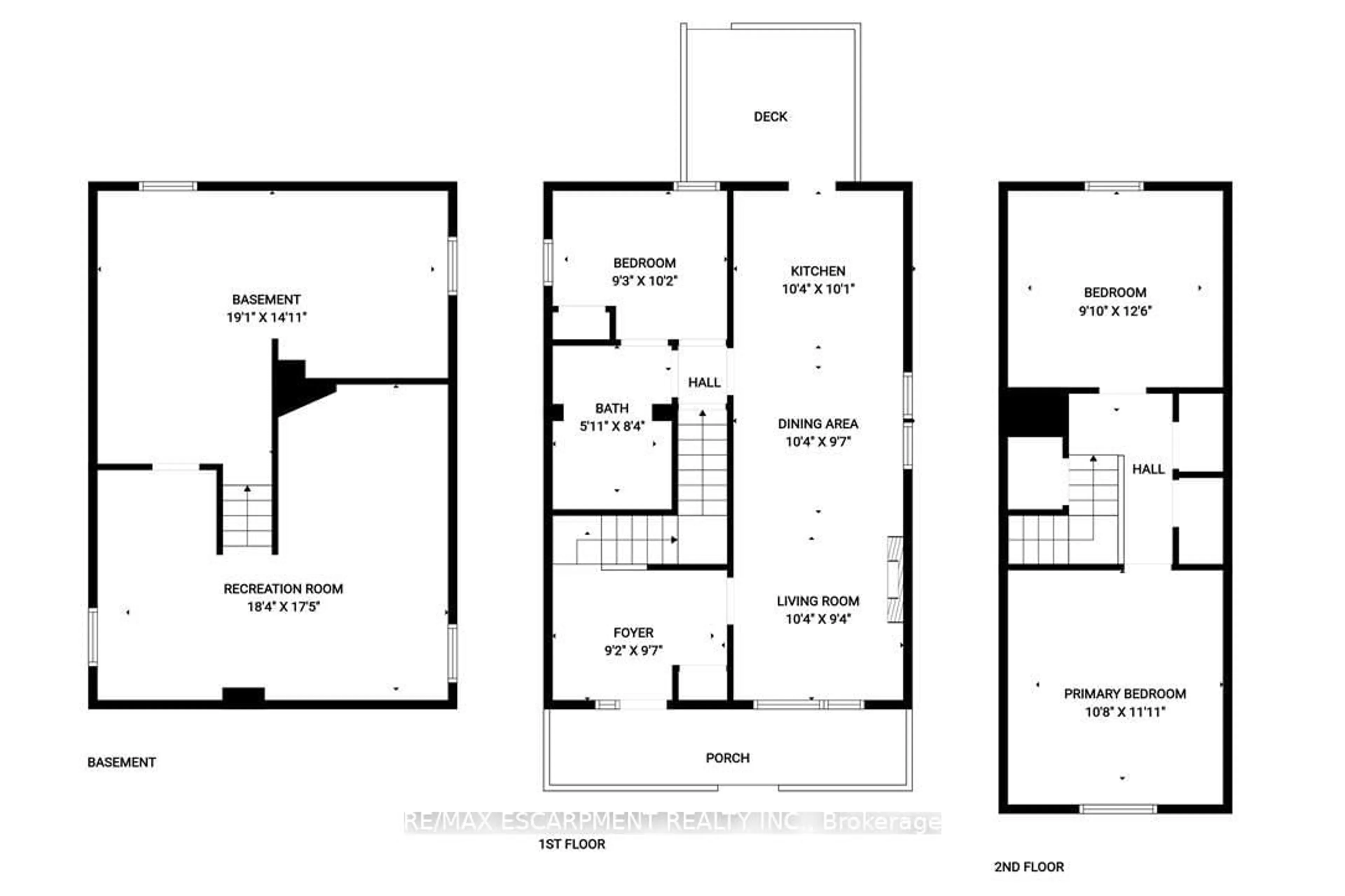 Floor plan for 297 BRITANNIA Ave, Hamilton Ontario L8H 1Y2
