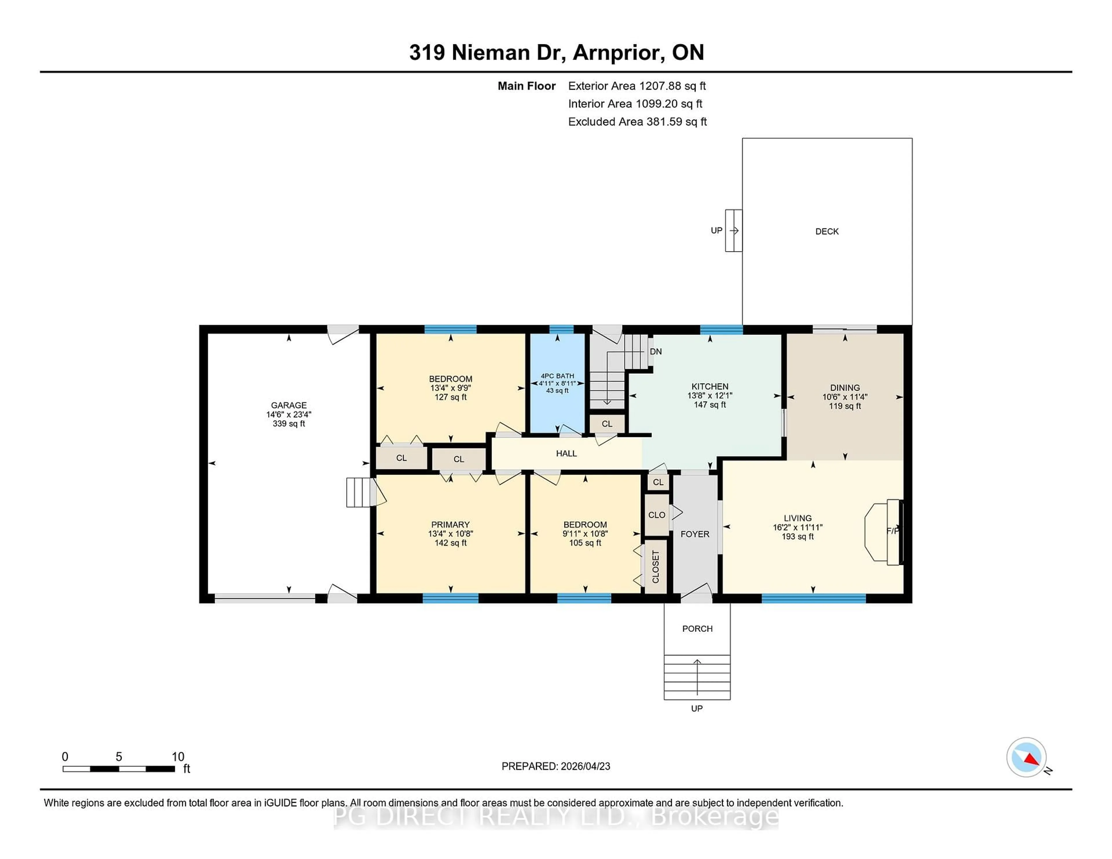 Floor plan for 319 Nieman Dr, Arnprior Ontario K7S 3G8