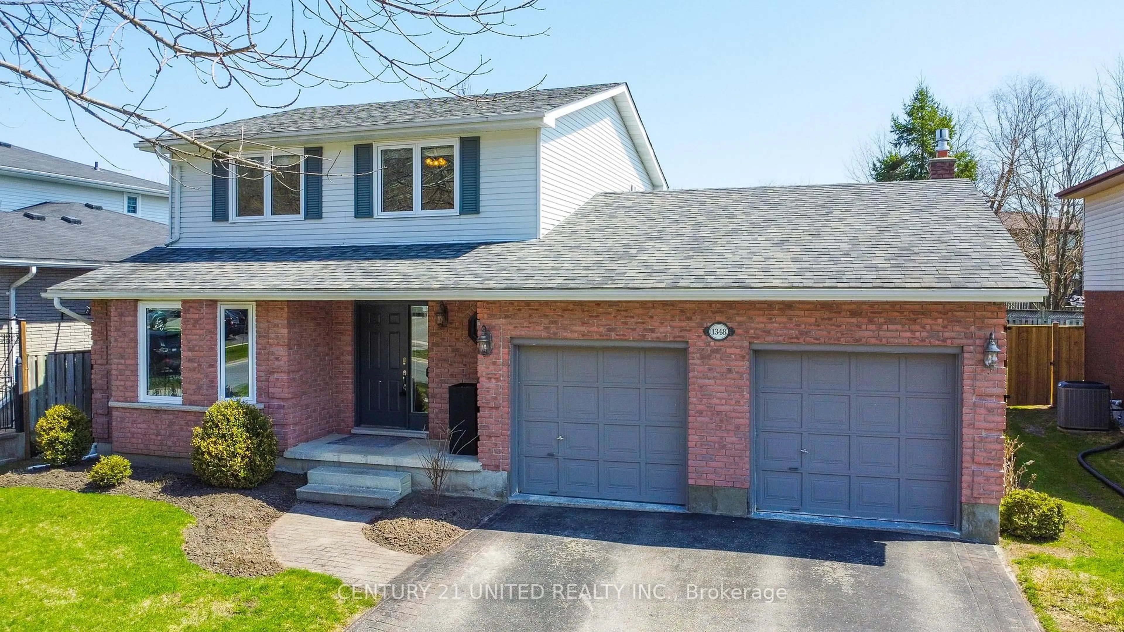 Home with brick exterior material, street for 1348 Hetherington Dr, Peterborough Ontario K9L 1X5