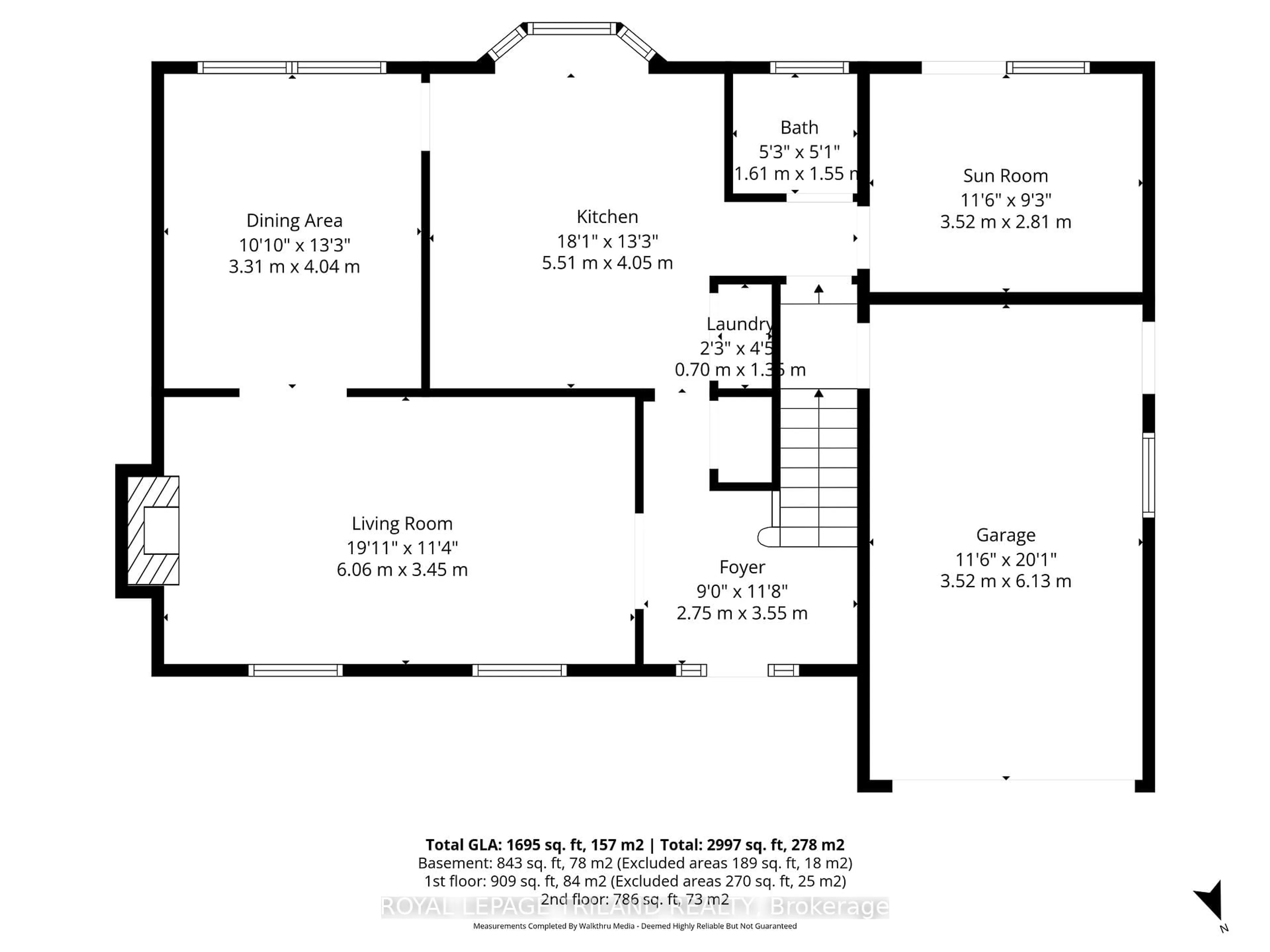 Floor plan for 586 Middlewoods Dr, London North Ontario N6G 1W4