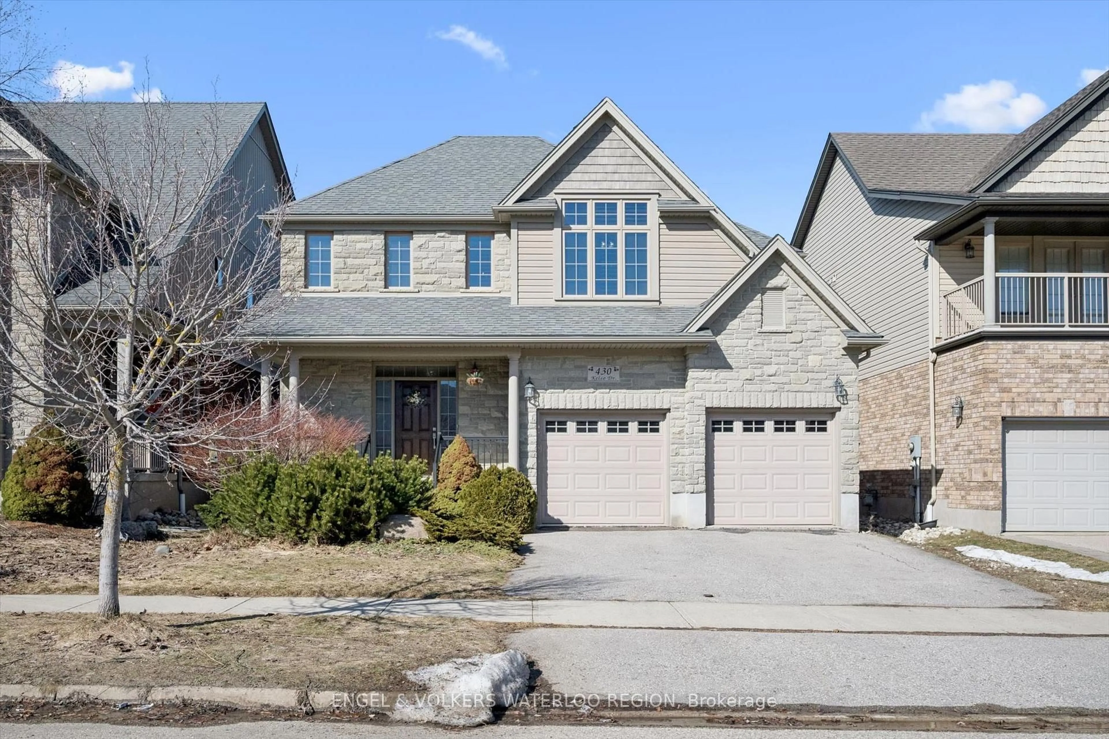 Home with brick exterior material, street for 430 Kelso Dr, Waterloo Ontario N2V 2S1