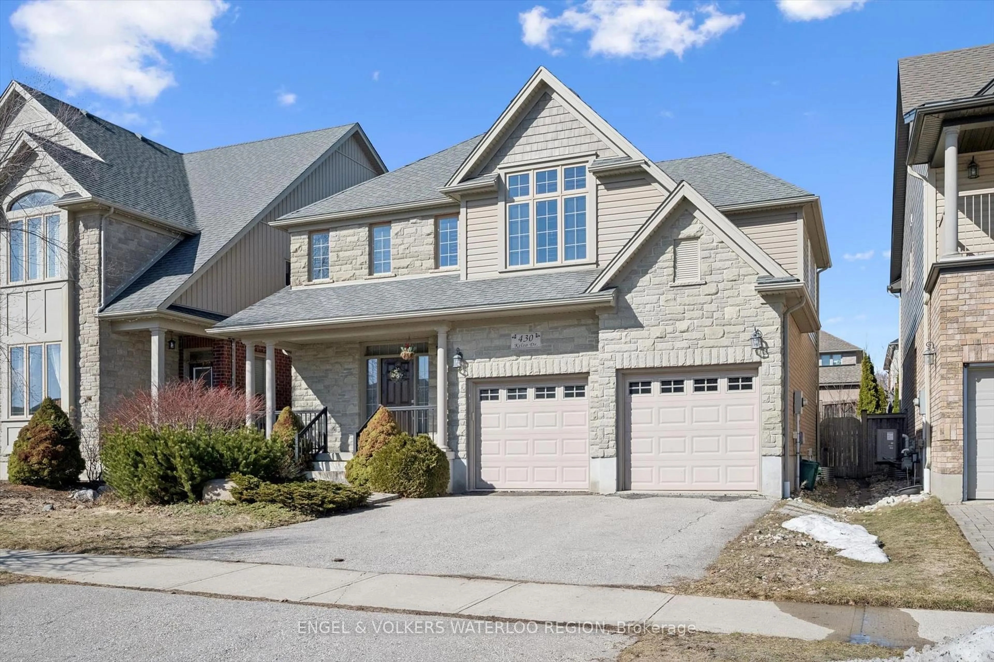 Home with brick exterior material, street for 430 Kelso Dr, Waterloo Ontario N2V 2S1