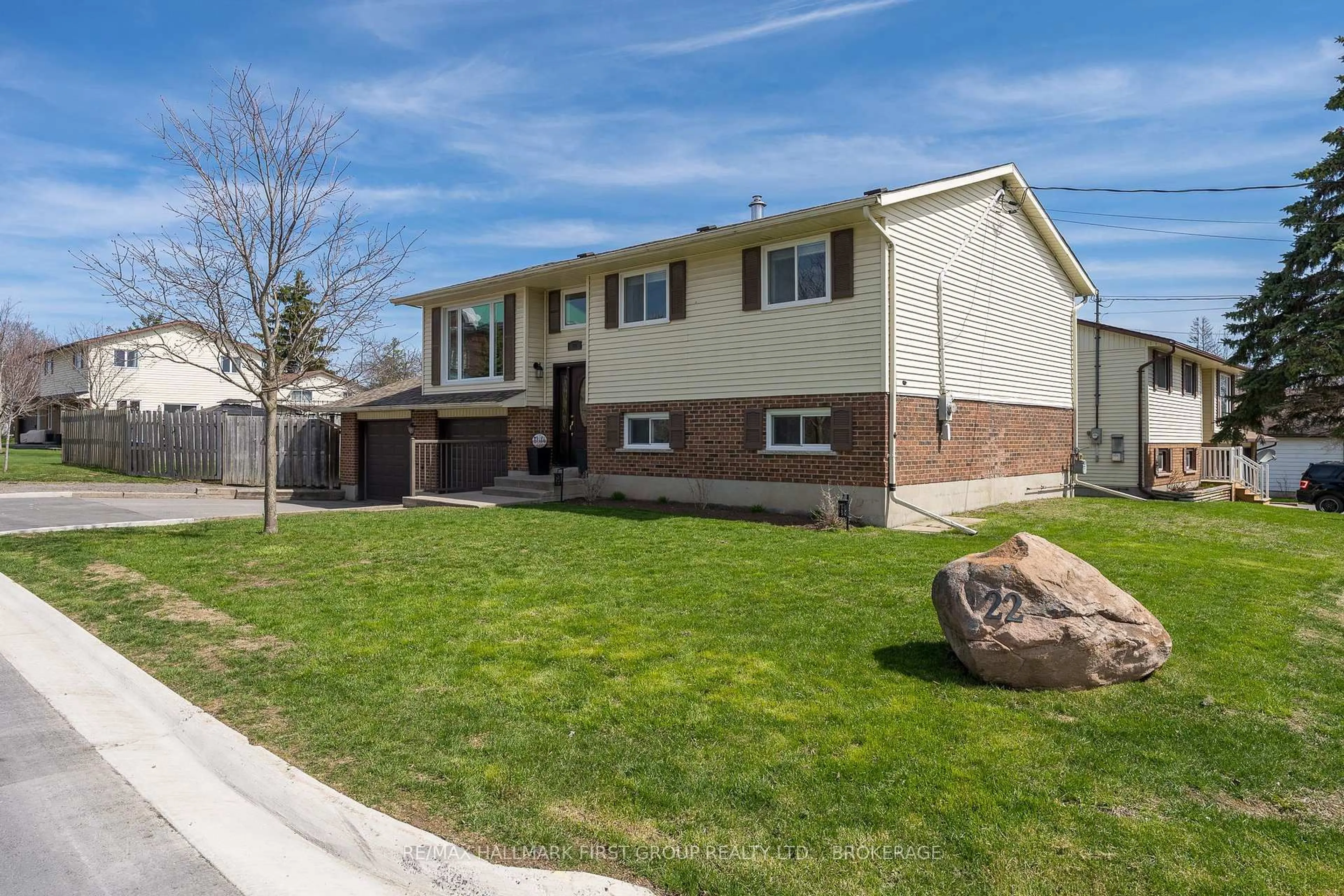 Home with brick exterior material, street for 22 Cross St, Bissett Creek Ontario K0H 2H0