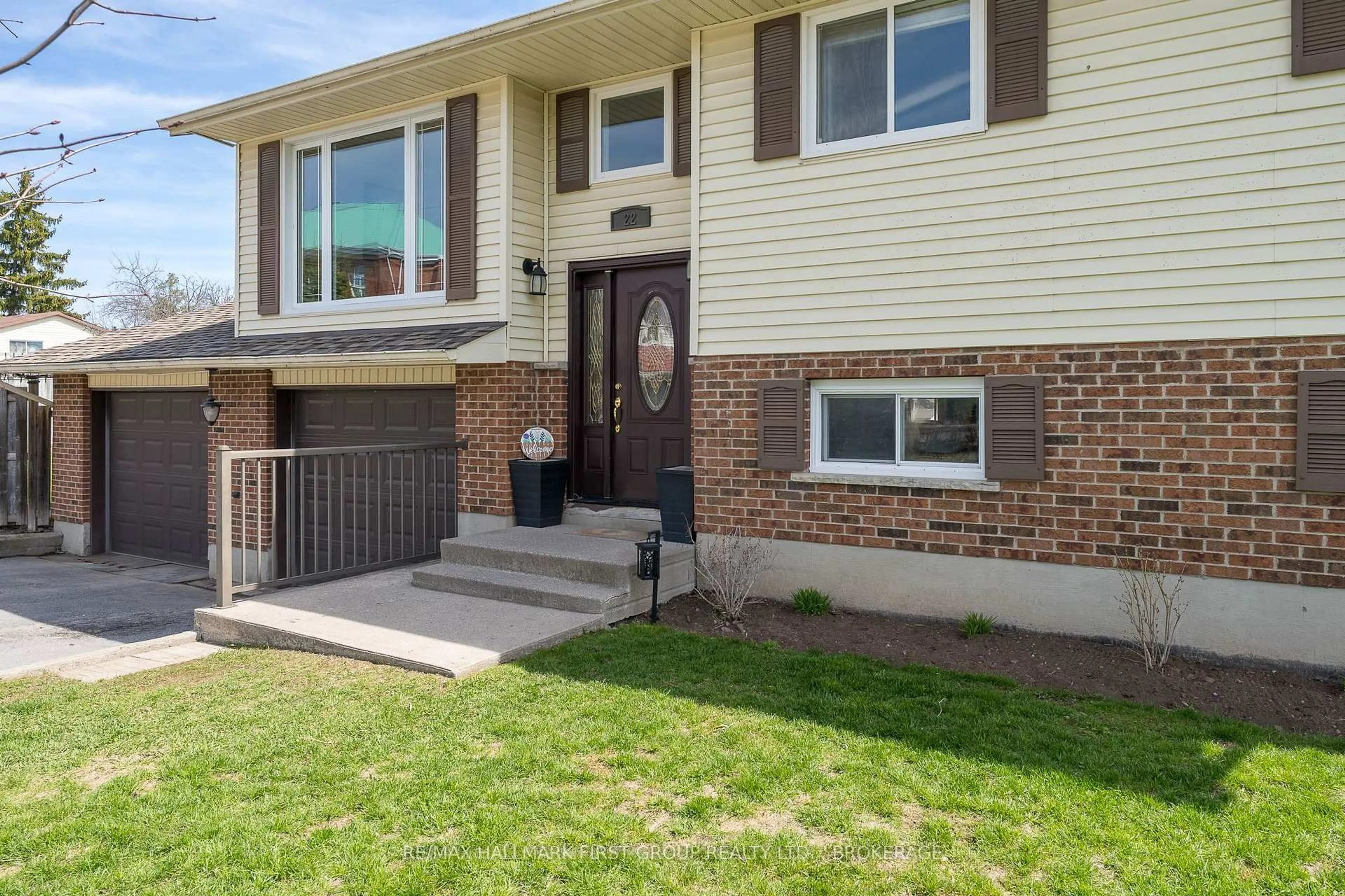 Home with brick exterior material, street for 22 Cross St, Bissett Creek Ontario K0H 2H0