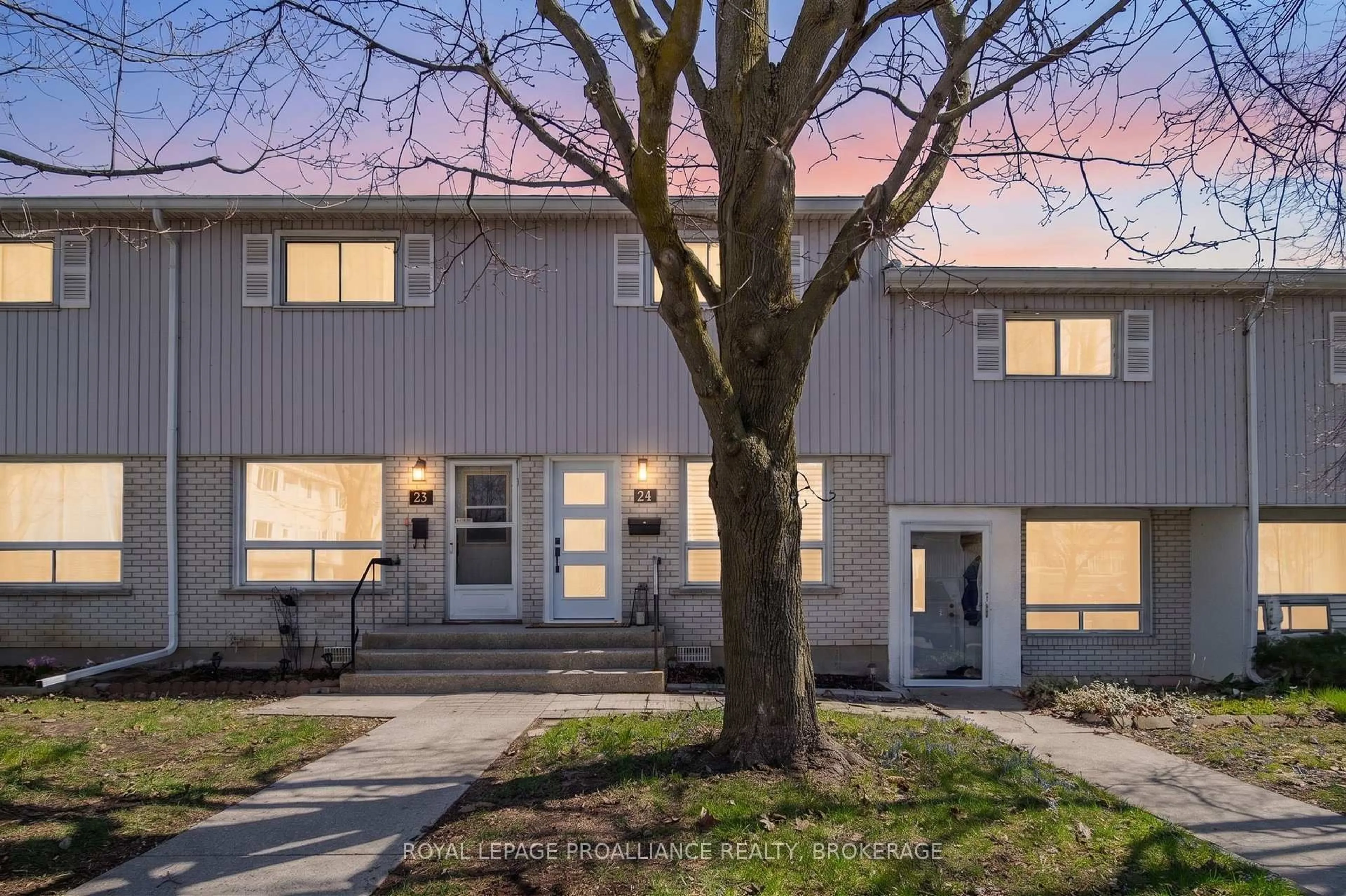 Home with vinyl exterior material, street for 4427 Bath Rd #24, Loyalist Ontario K7N 1A1