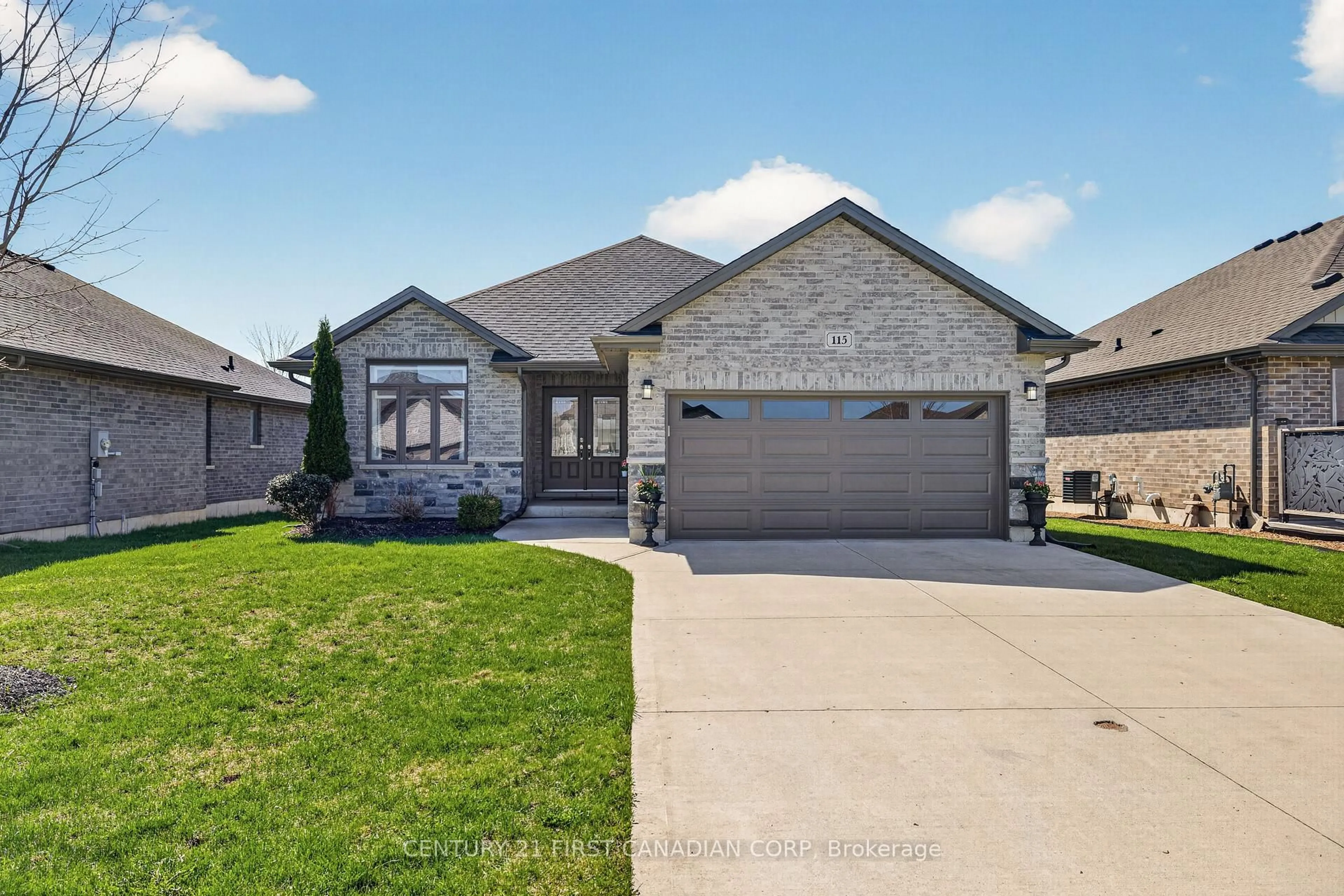 Home with brick exterior material, street for 115 Nicoles Tr, Thames Centre Ontario N0M 2P0