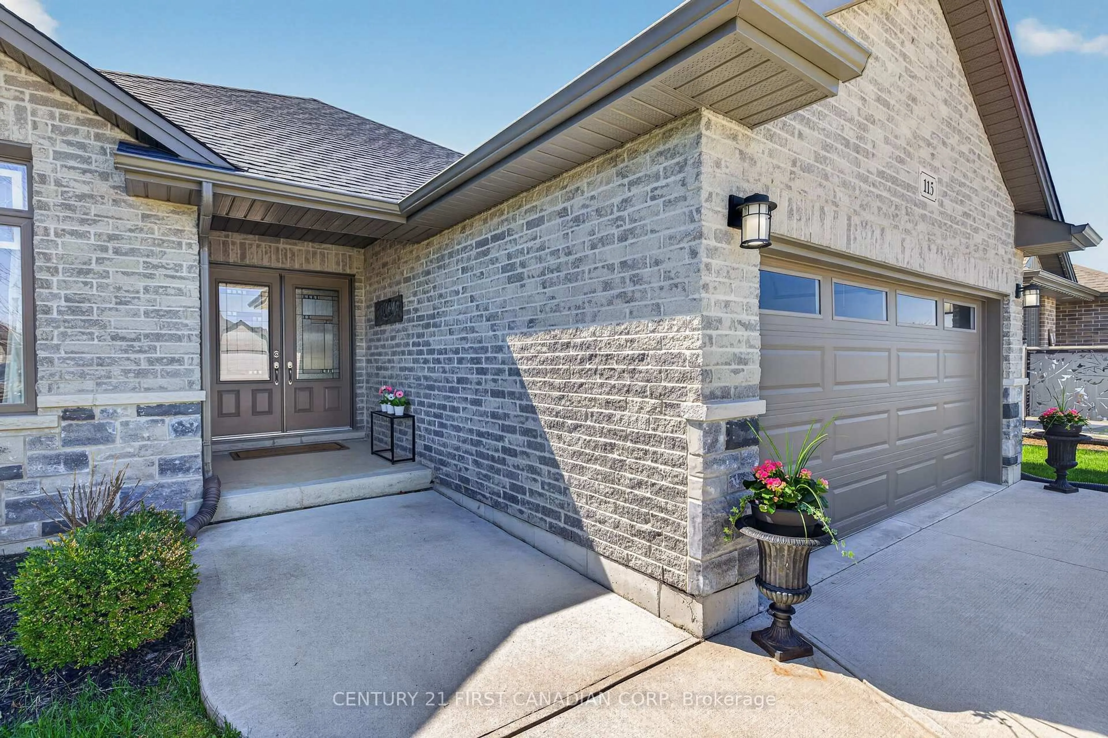 Home with brick exterior material, street for 115 Nicoles Tr, Thames Centre Ontario N0M 2P0