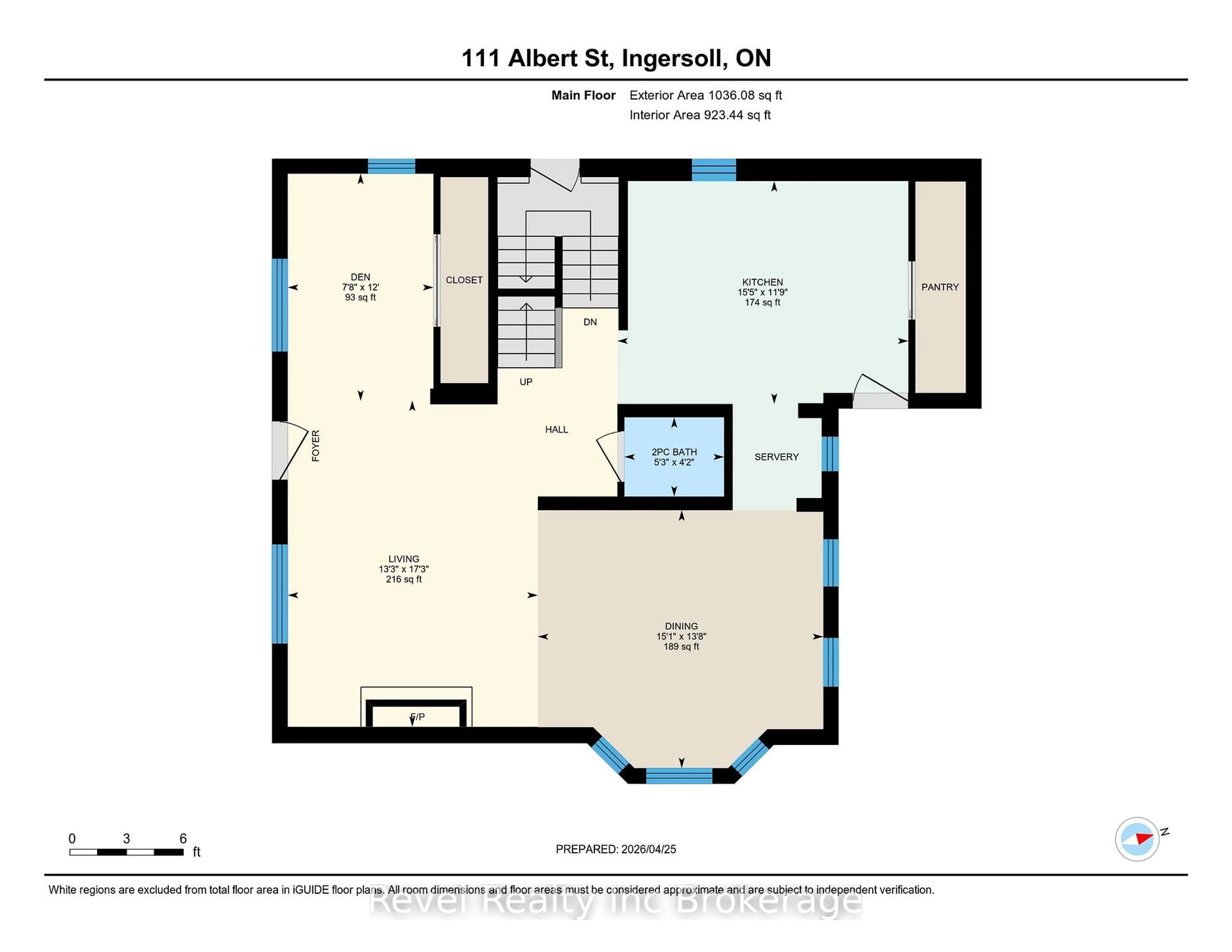 Floor plan for 111 Albert St, Ingersoll Ontario N5C 2Y2