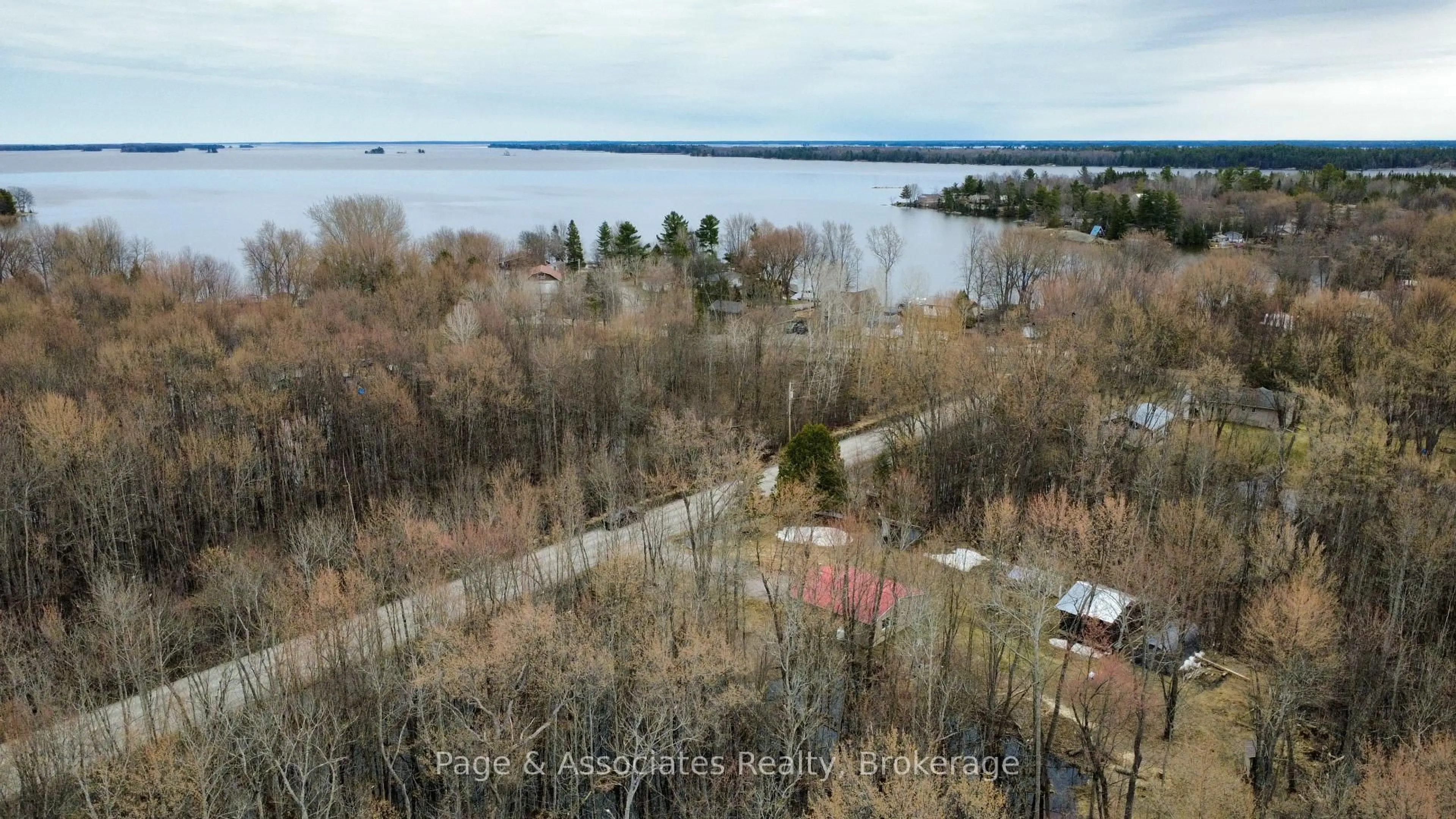 A pic from outside/outdoor area/front of a property/back of a property/a pic from drone, water/lake/river/ocean view for 445 Eugene Rd, West Nipissing Ontario P0H 1R0
