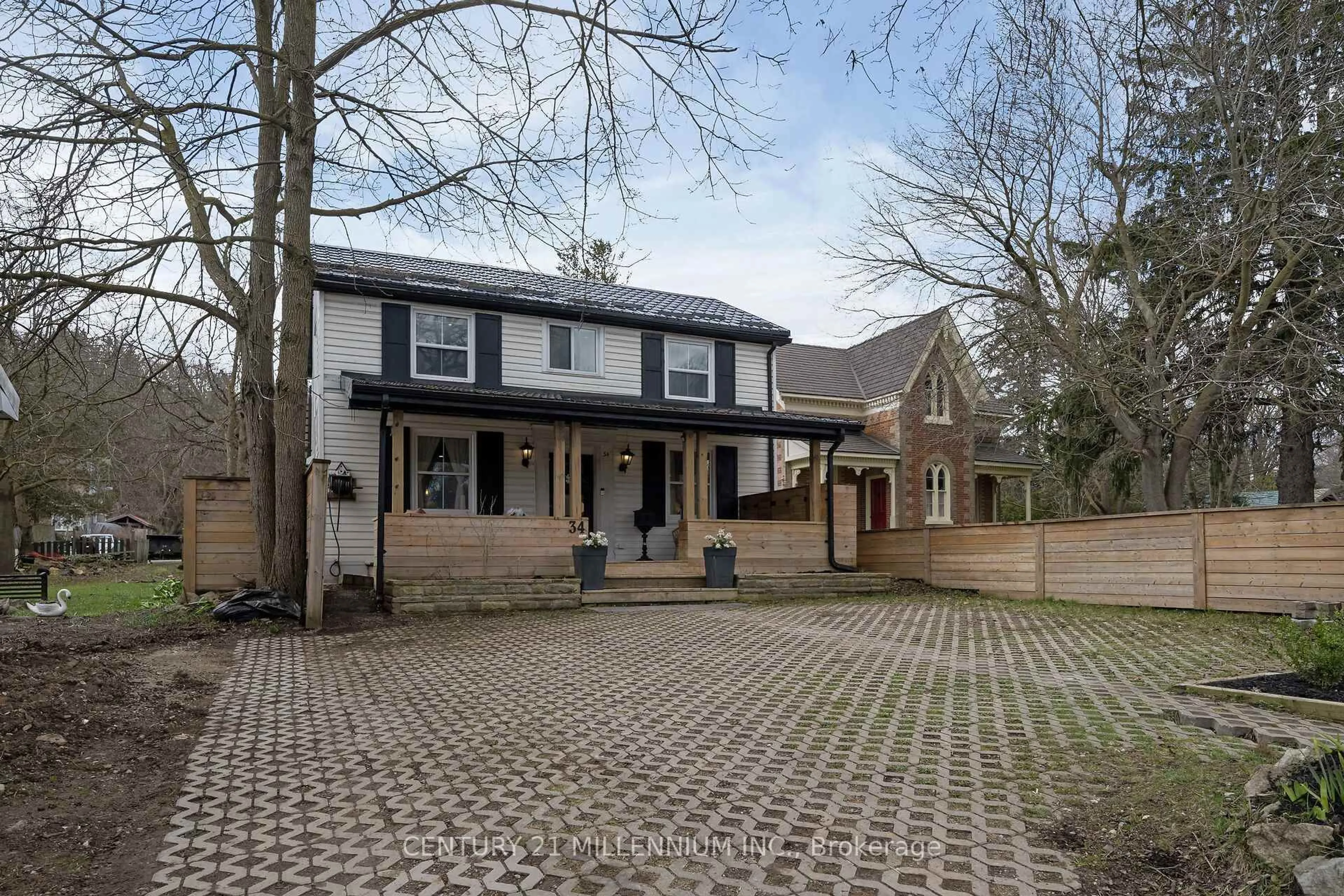 Home with brick exterior material, street for 34 Main St, Erin Ontario N0B 1T0