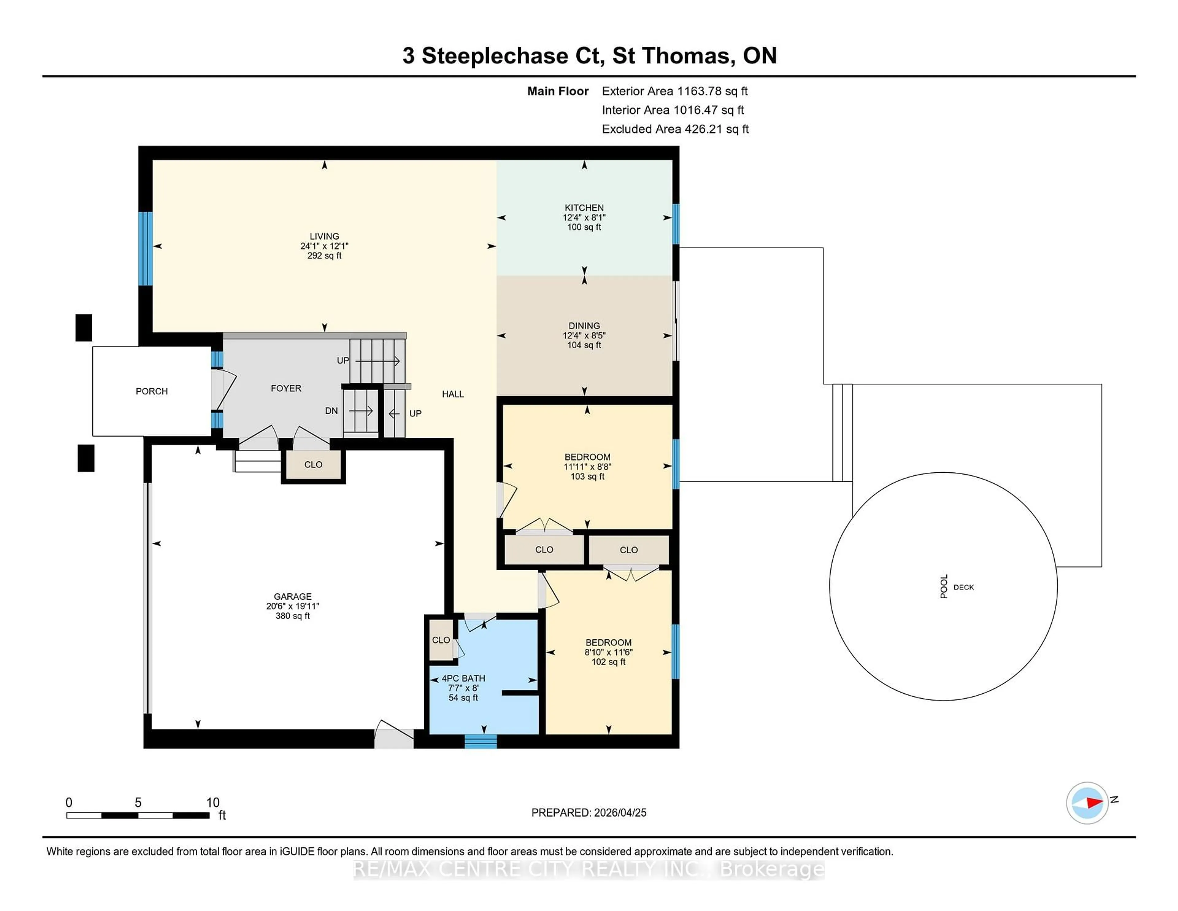 Floor plan for 3 Steeplechase Crt, St. Thomas Ontario N5R 6H4