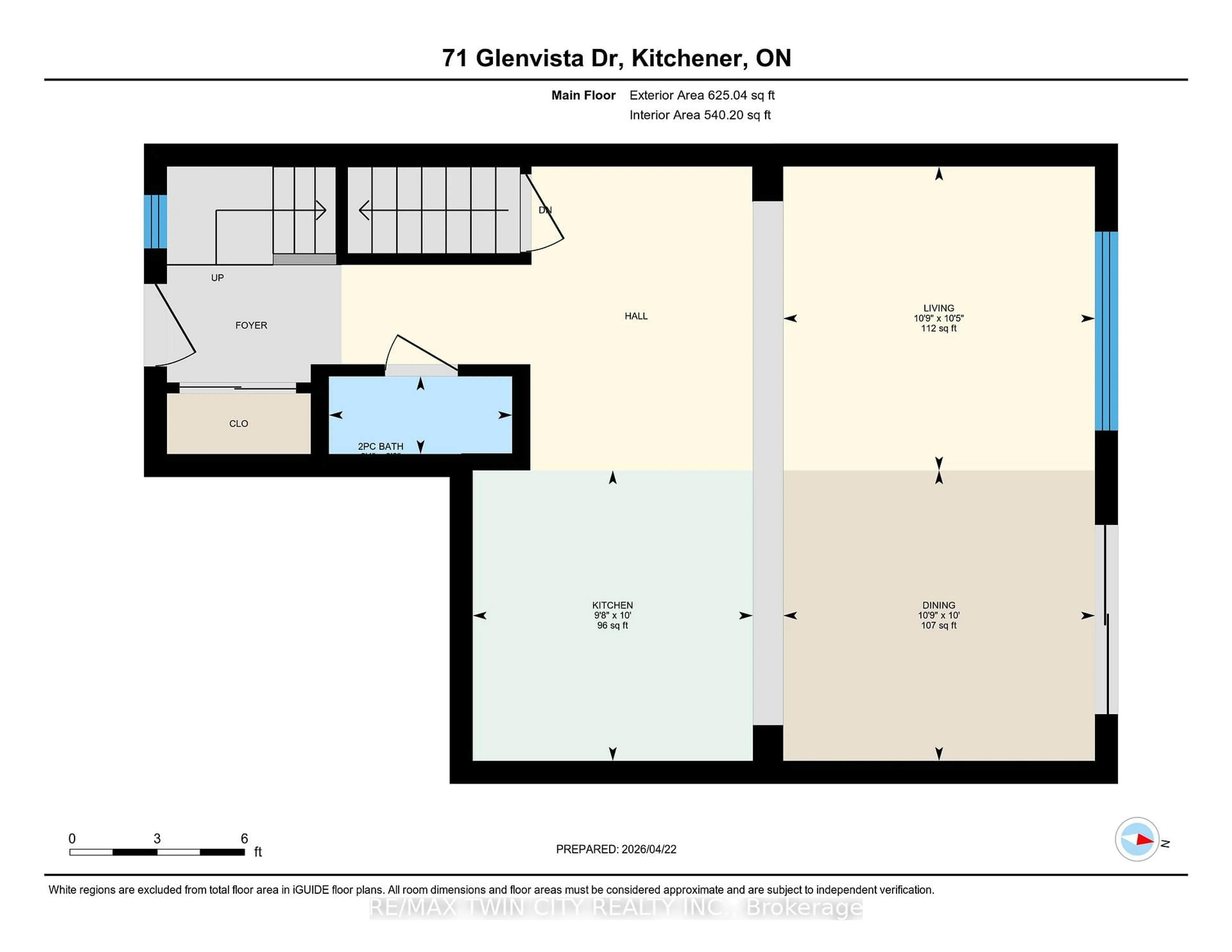 Floor plan for 71 Glenvista Dr, Kitchener Ontario N2R 0E3