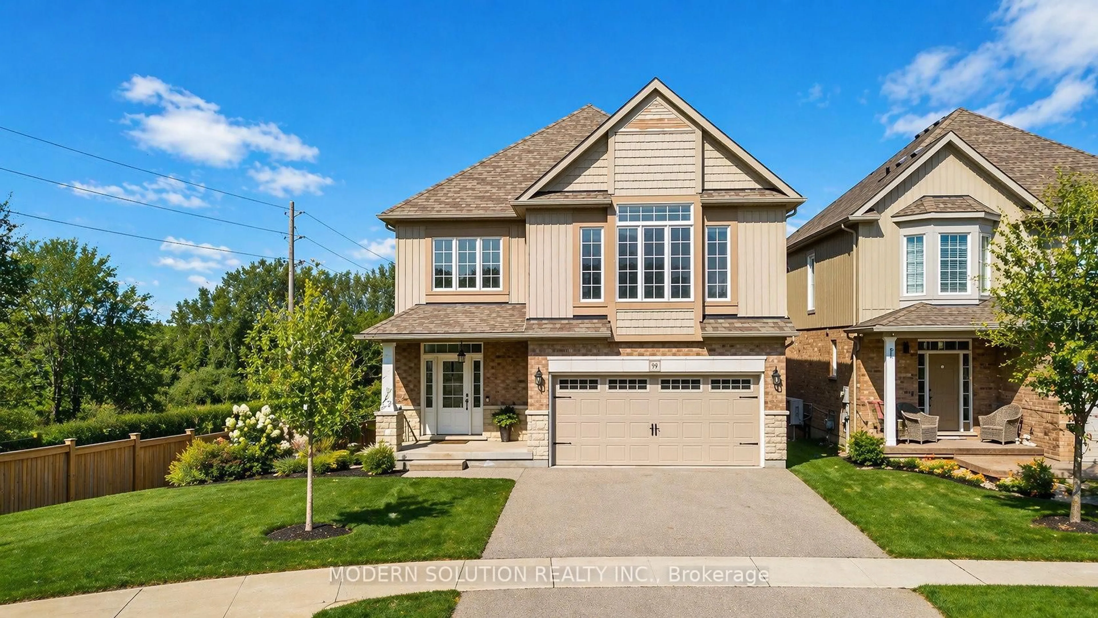 Home with brick exterior material, street for 99 Creighton Ave, Guelph Ontario N1E 0H8