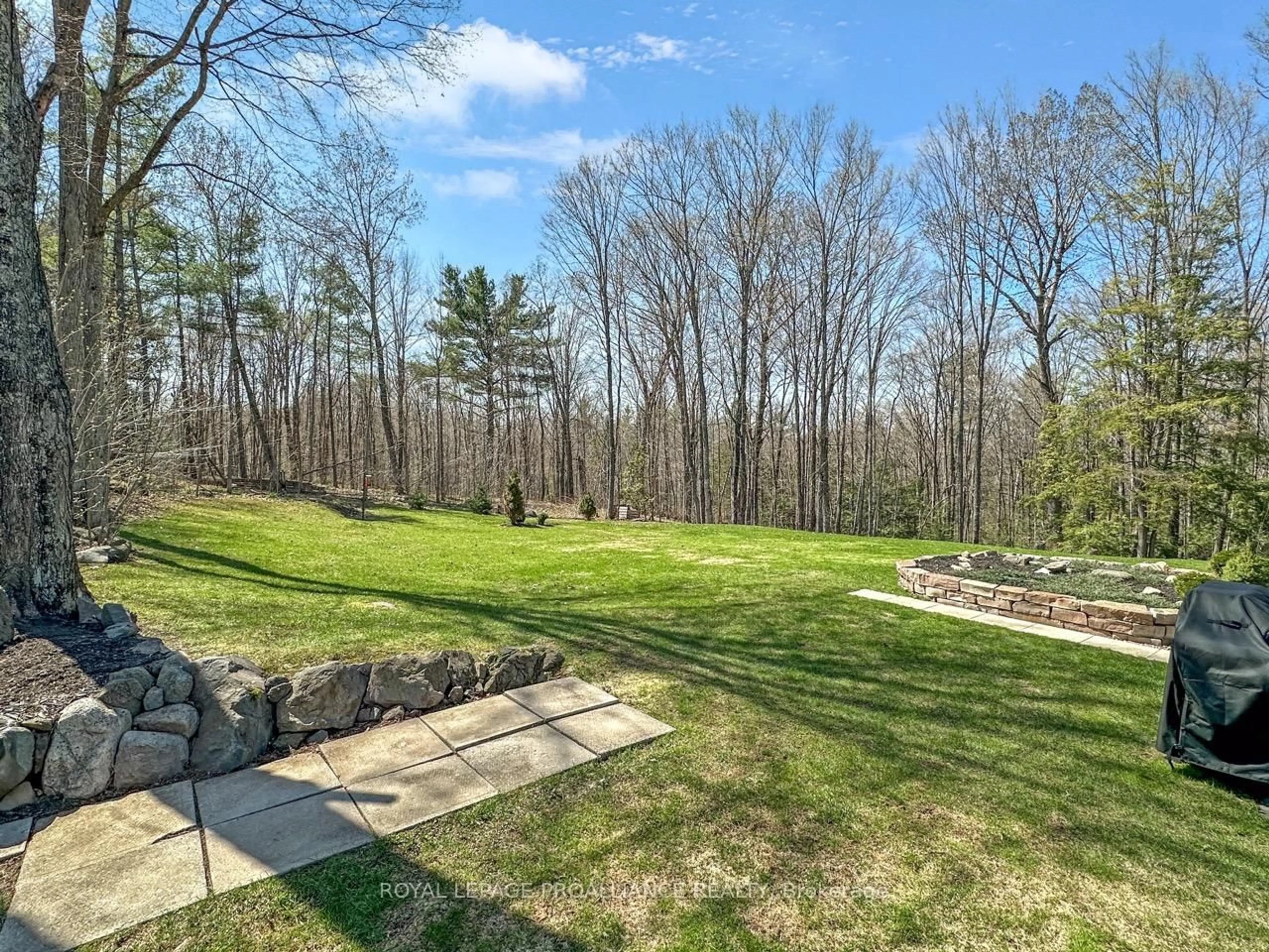 Patio, forest/trees view for 83 Harts Rd, Madoc Ontario K0K 2K0