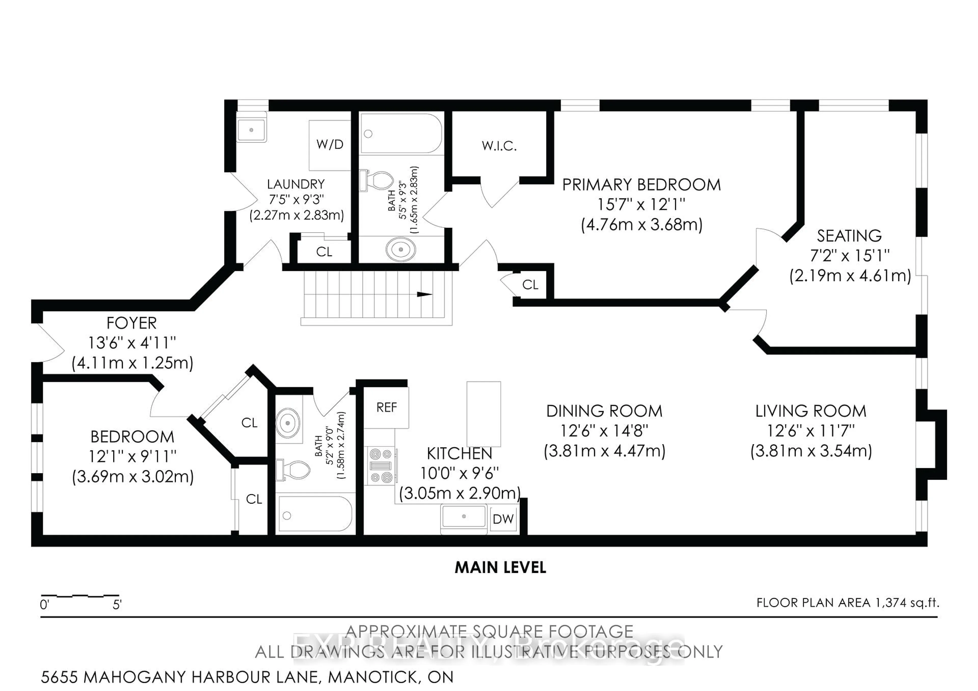 Floor plan for 5655 Mahogany Harbour Lane, Ottawa Ontario K4M 1K9