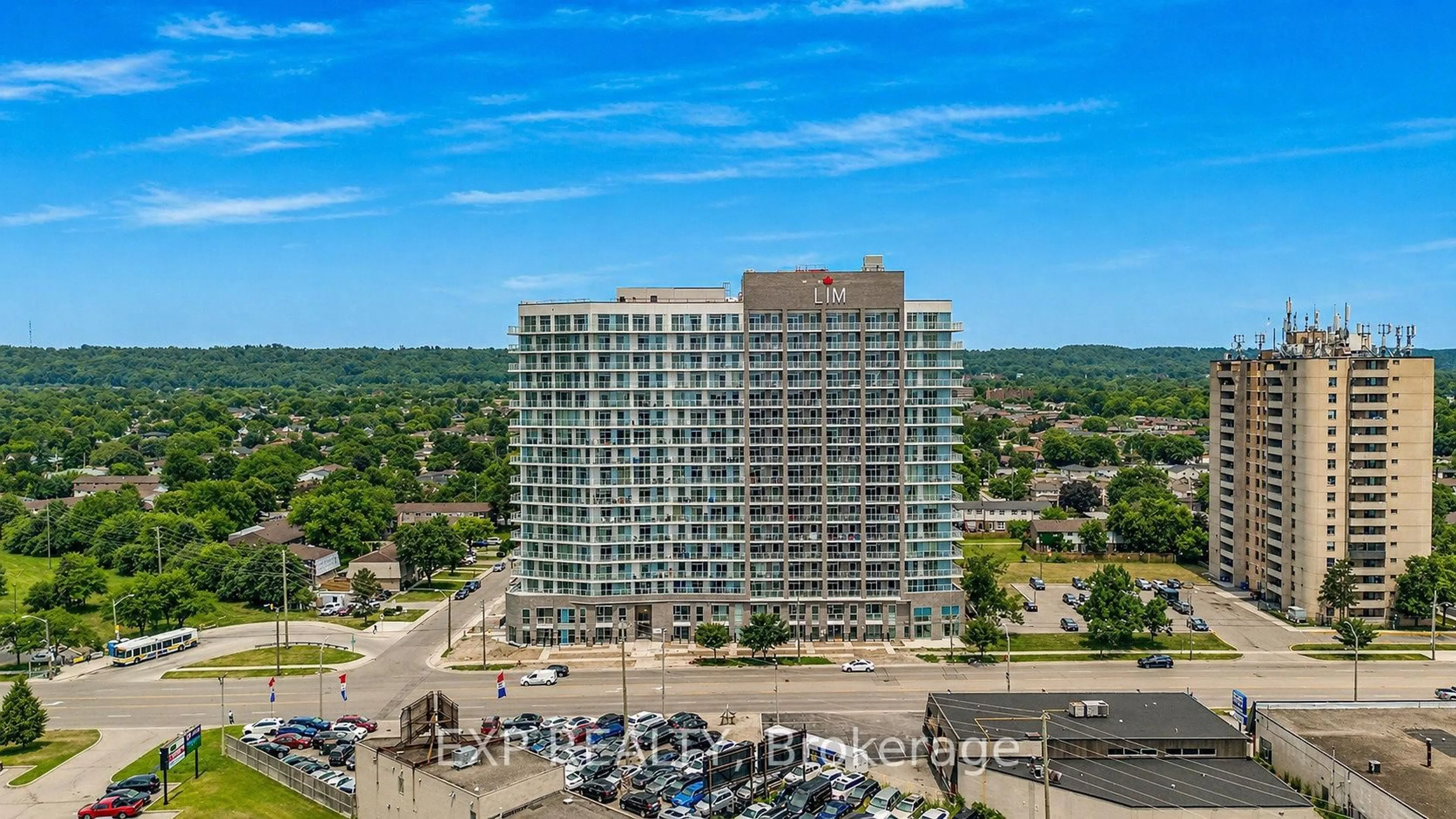 A pic from outside/outdoor area/front of a property/back of a property/a pic from drone, city buildings view from balcony for 2782 Barton St #902, Hamilton Ontario L8E 2J8