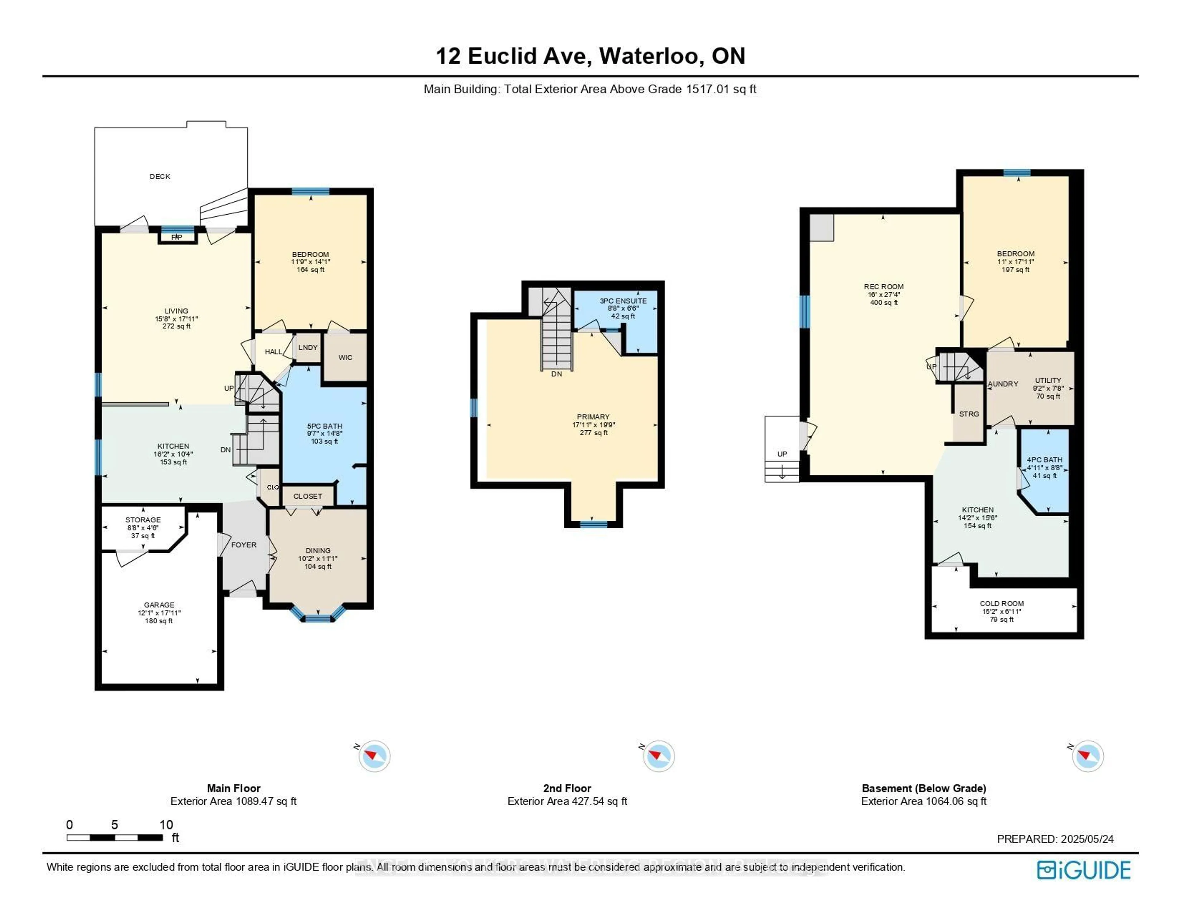 Floor plan for 12 Euclid Ave, Waterloo Ontario N2L 6L9