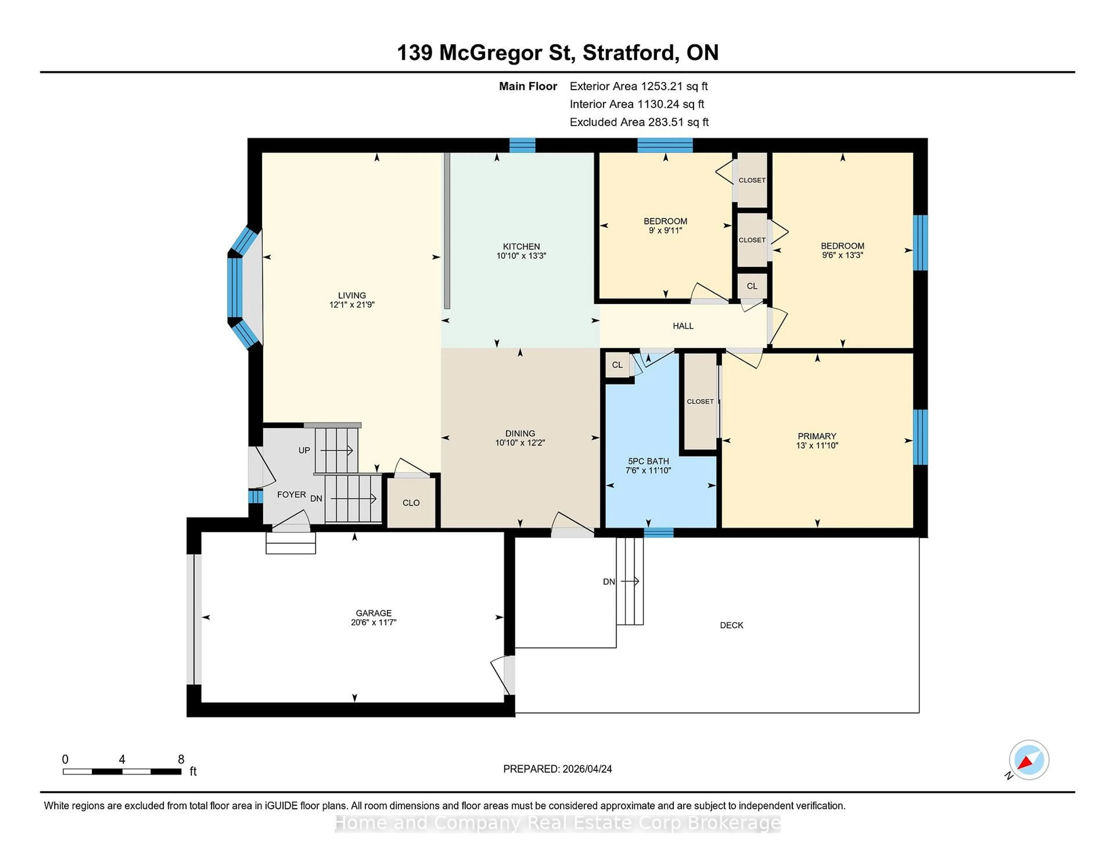 Floor plan for 139 McGregor St, Stratford Ontario N4Z 1G8
