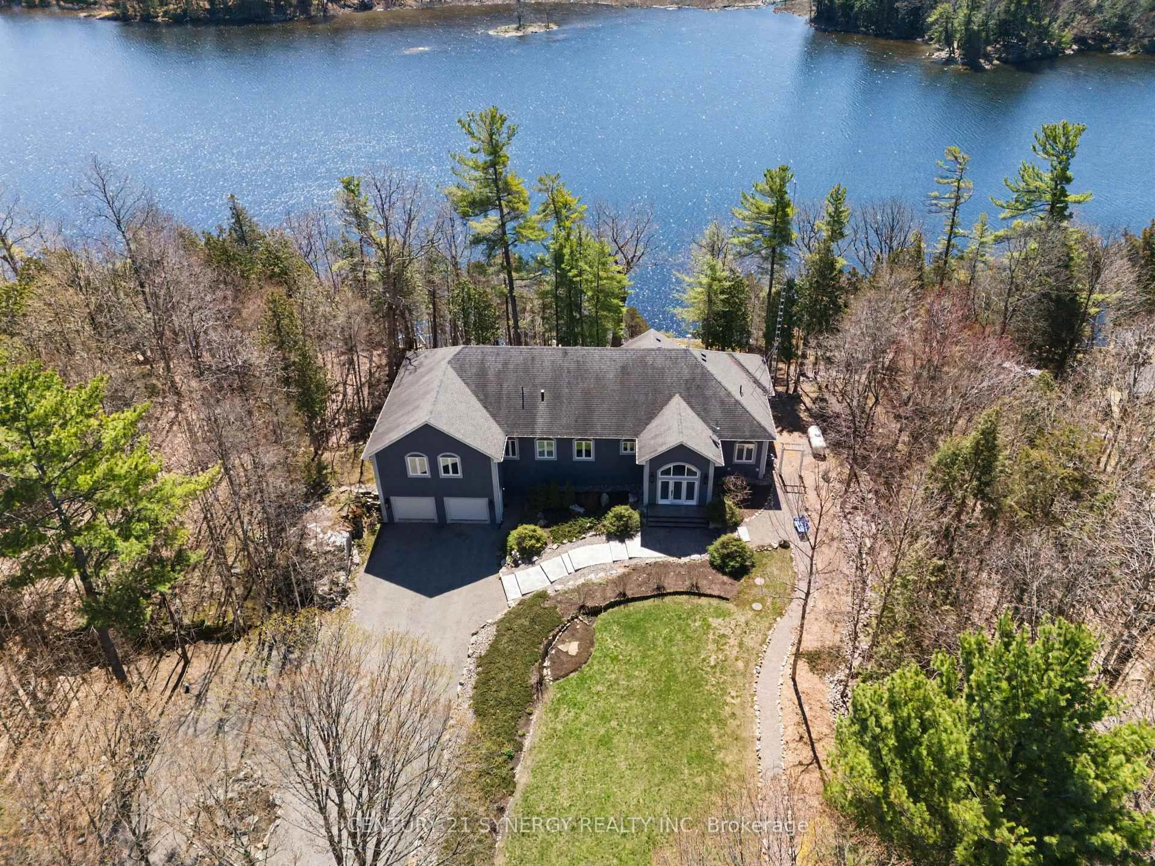 A pic from outside/outdoor area/front of a property/back of a property/a pic from drone, water/lake/river/ocean view for 3360-A County Road 3 Rd, Leeds and the Thousand Islands Ontario K0E 1N0