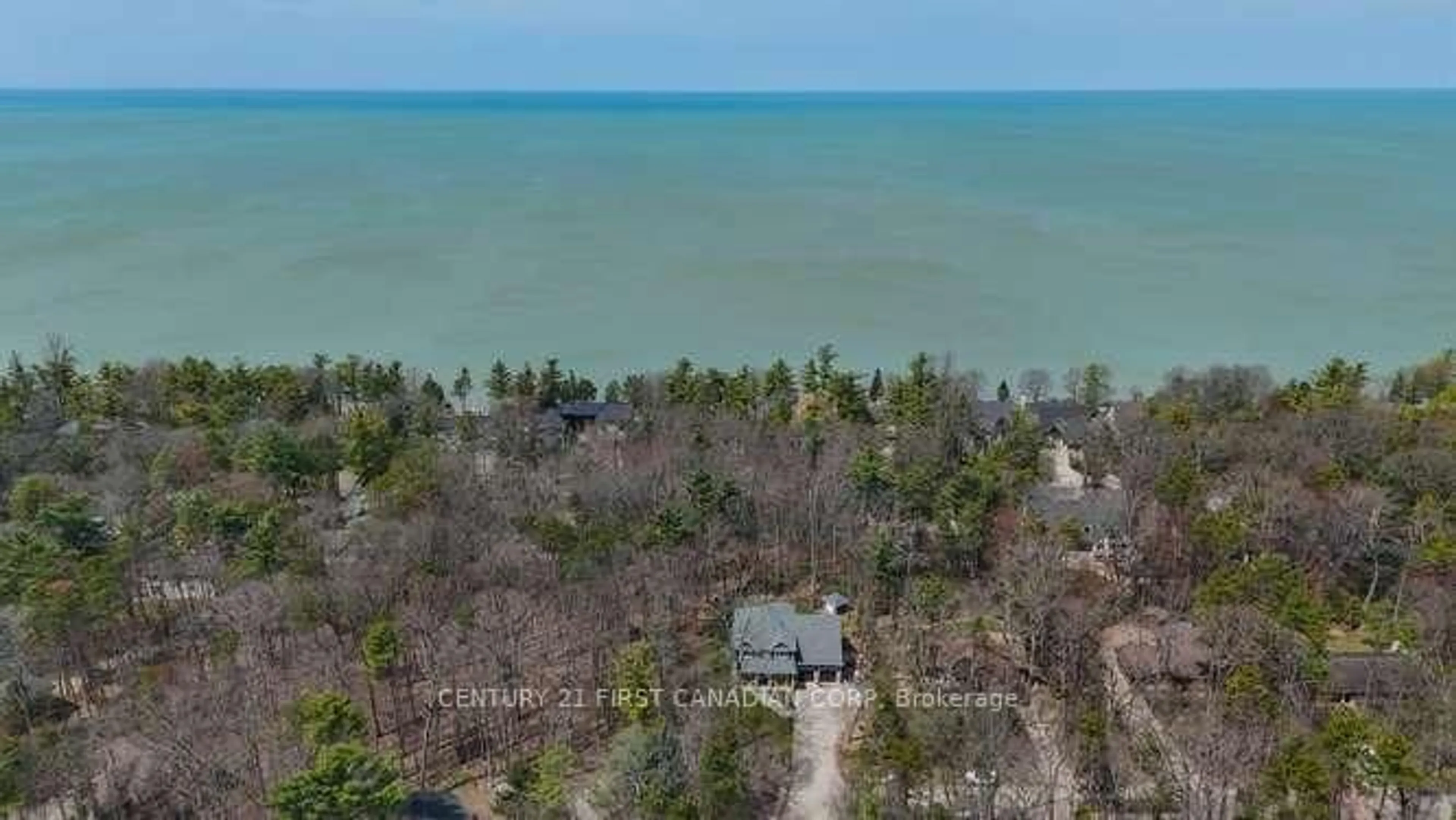 A pic from outside/outdoor area/front of a property/back of a property/a pic from drone, water/lake/river/ocean view for 10331 Sherwood Cres, Lambton Shores Ontario N0M 1T0