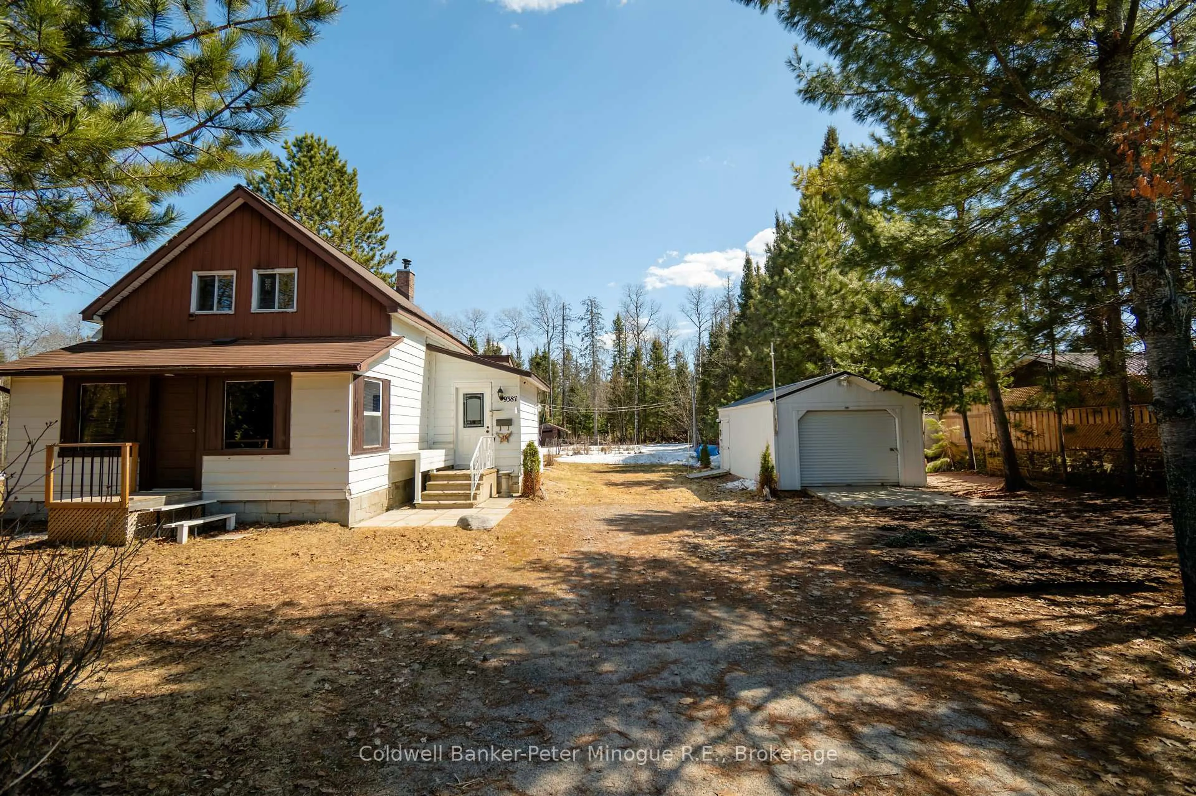 A pic from outside/outdoor area/front of a property/back of a property/a pic from drone, unknown for 9387 Highway 63, Unorganized Townships Ontario P0H 2A0