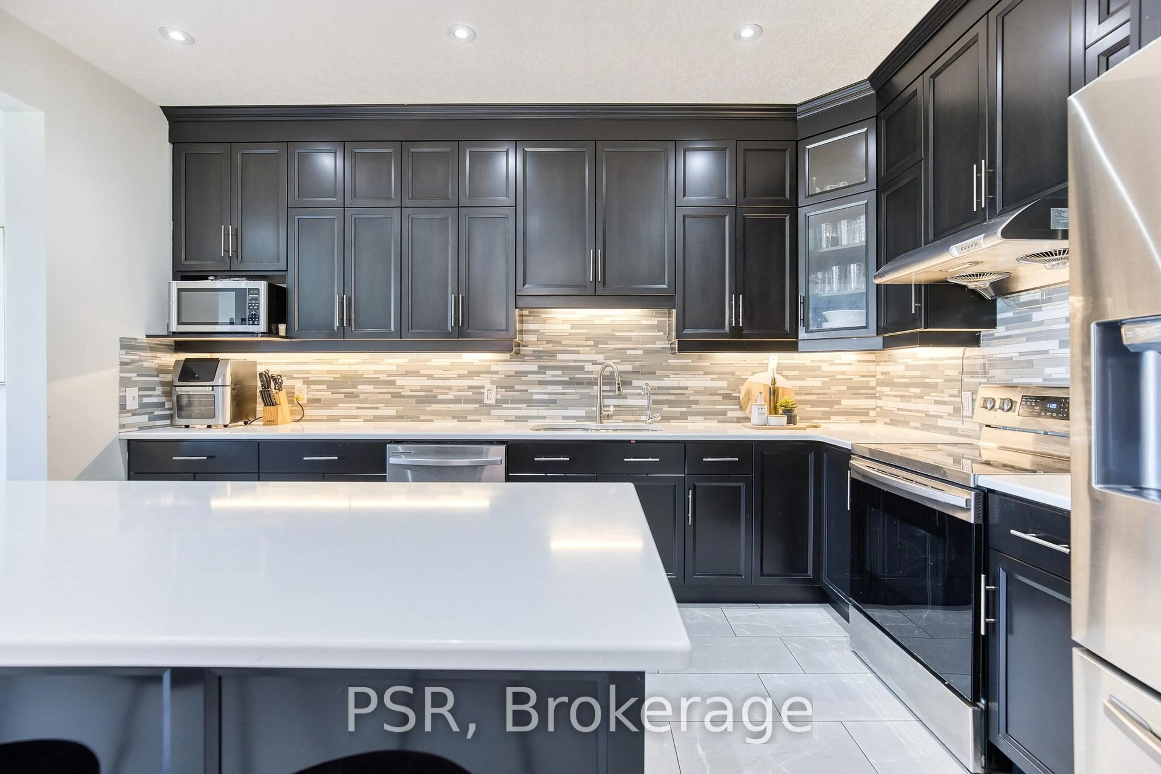 Contemporary kitchen, ceramic/tile floor for 187 Rivertrail Ave, Kitchener Ontario N2A 0J7