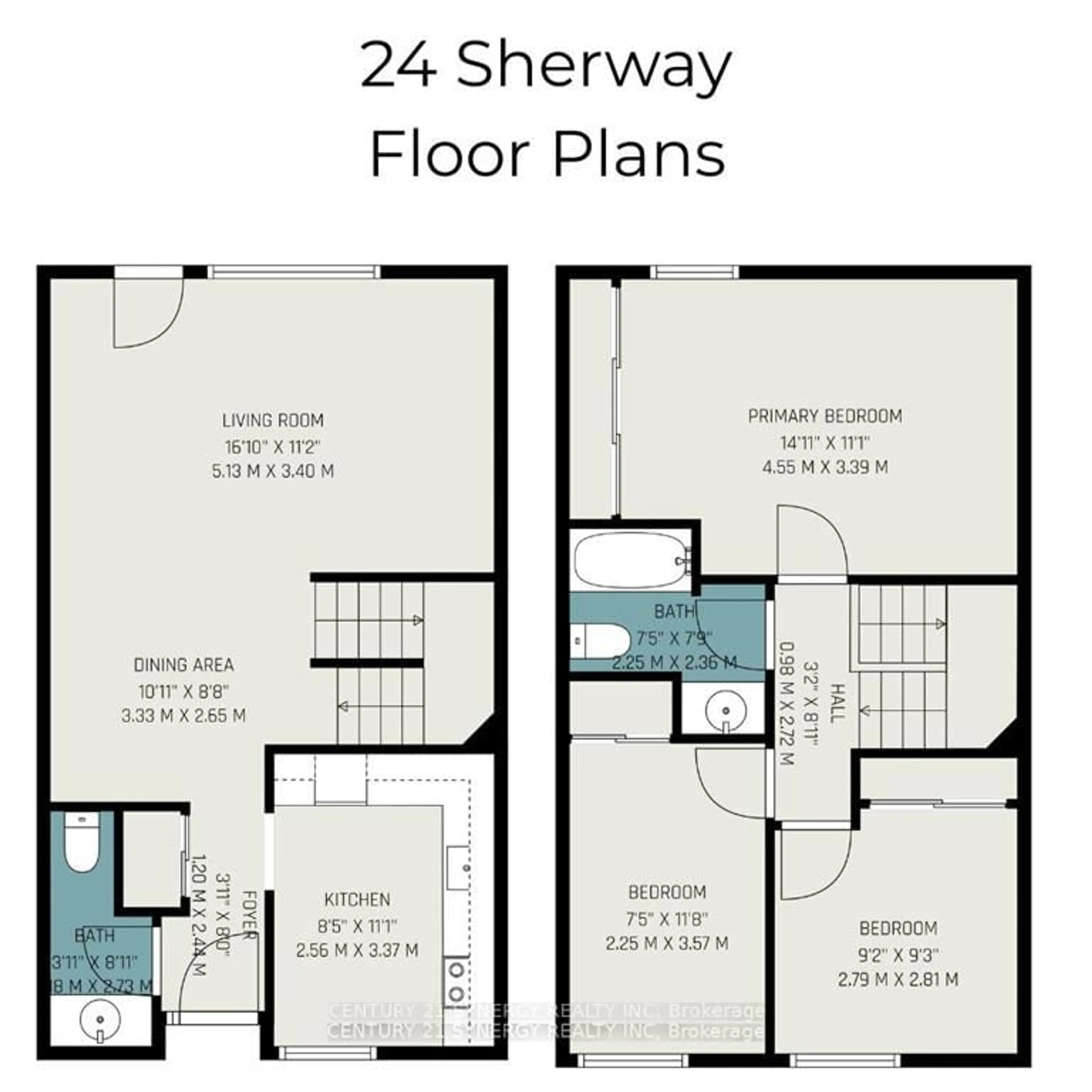 Floor plan for 24 Sherway Dr #65, Ottawa Ontario K2J 1N3