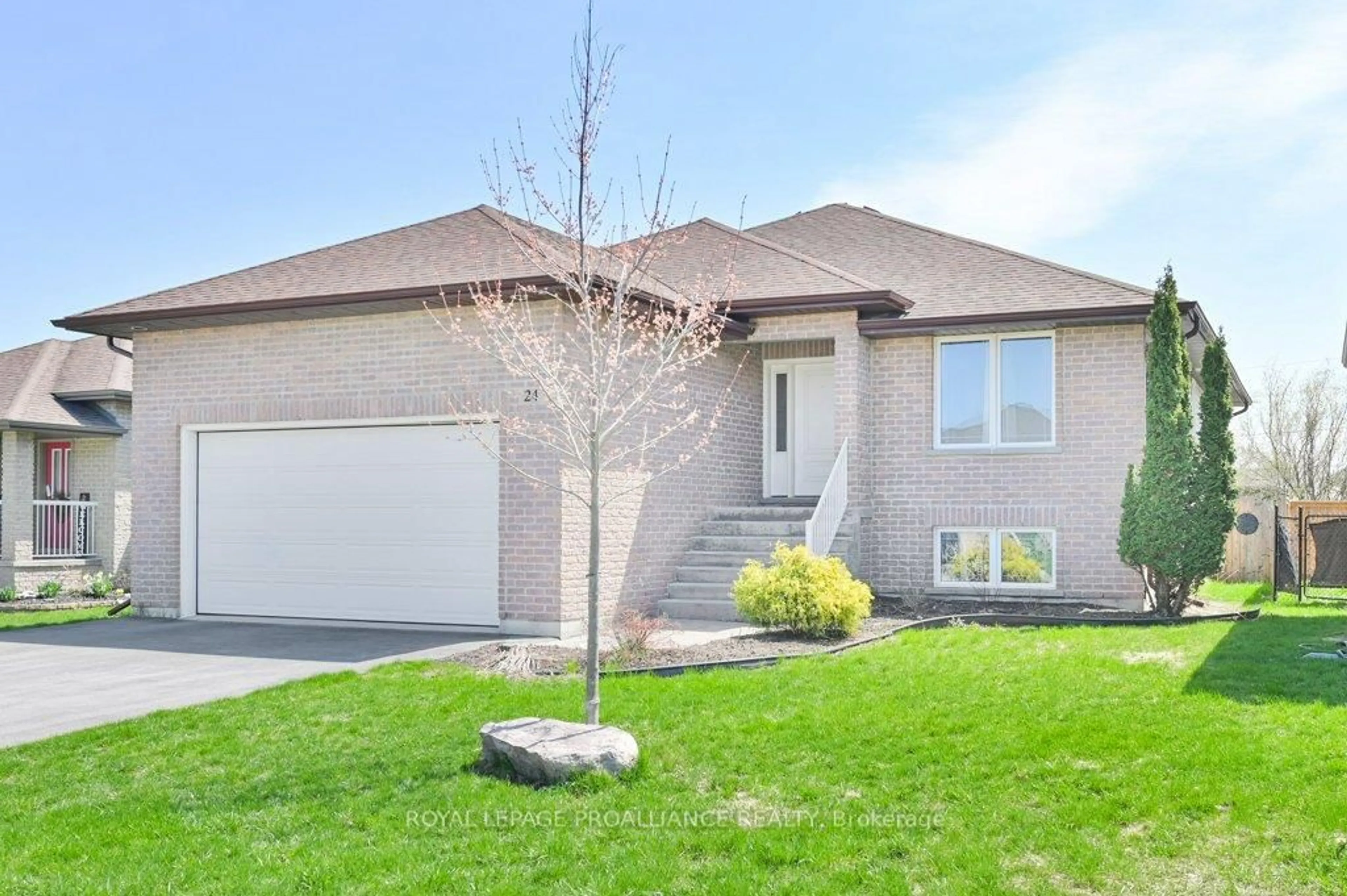 Home with vinyl exterior material, street for 24 Freedom Cres, Quinte West Ontario K8V 0C1