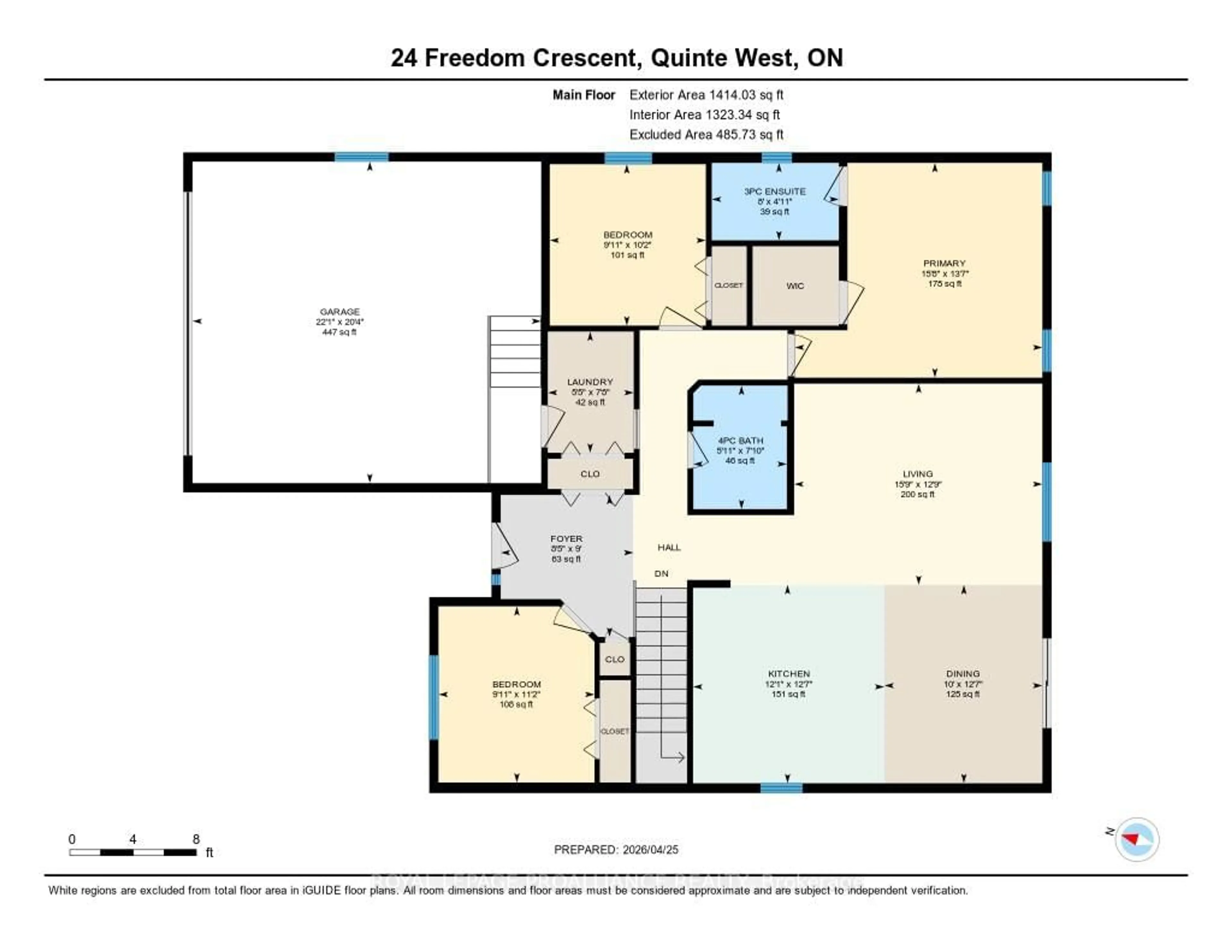 Floor plan for 24 Freedom Cres, Quinte West Ontario K8V 0C1
