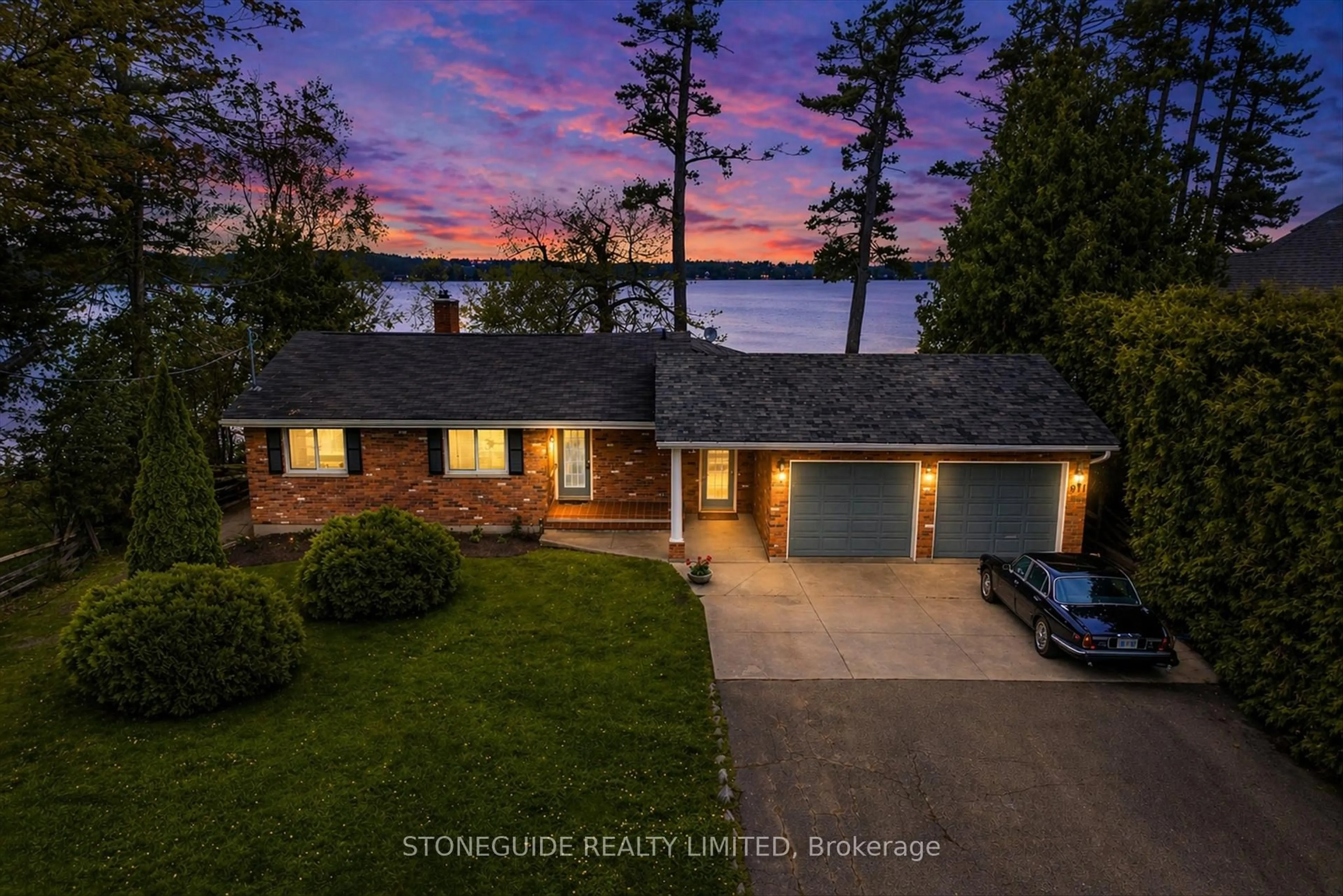 A pic from outside/outdoor area/front of a property/back of a property/a pic from drone, water/lake/river/ocean view for 917 Tindle Crt, Selwyn Ontario K9J 0C5